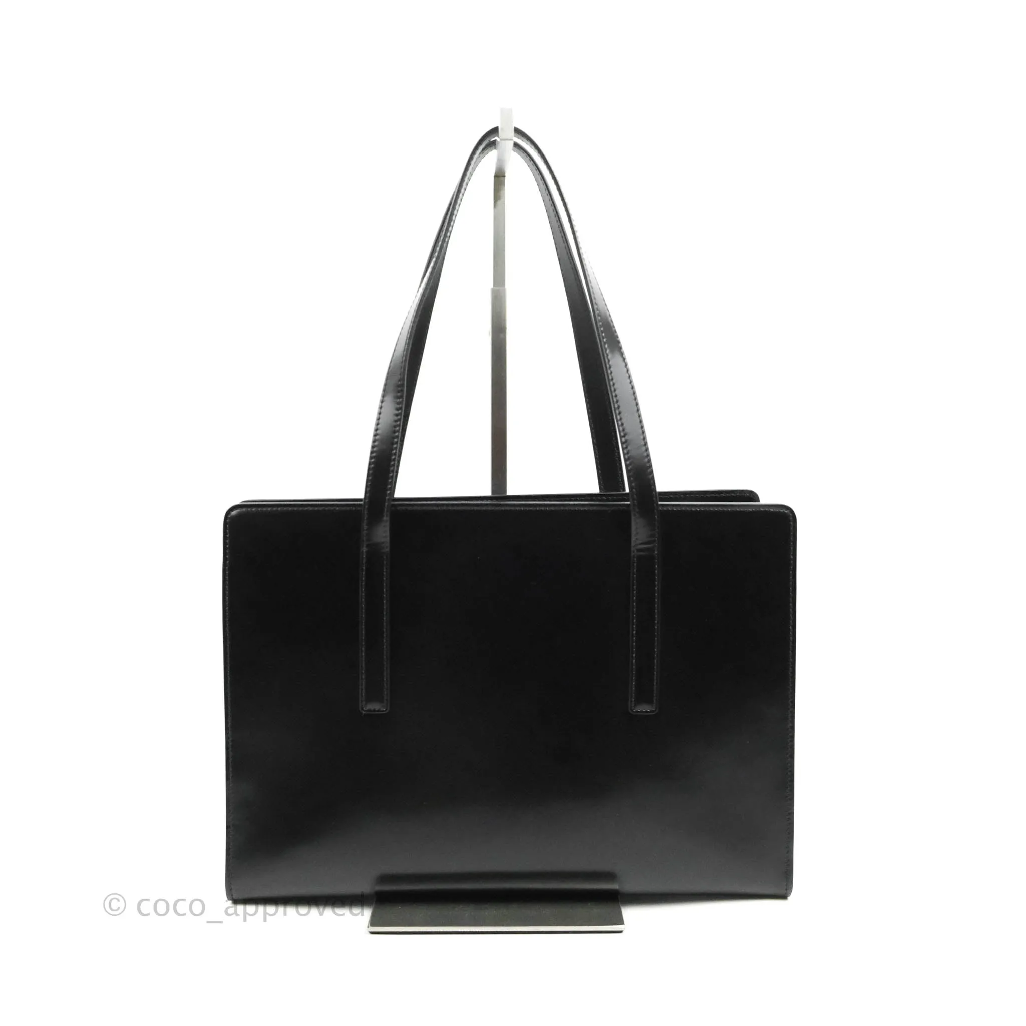 Prada Re-Edition 1995 Brushed-leather Medium Handbag Black