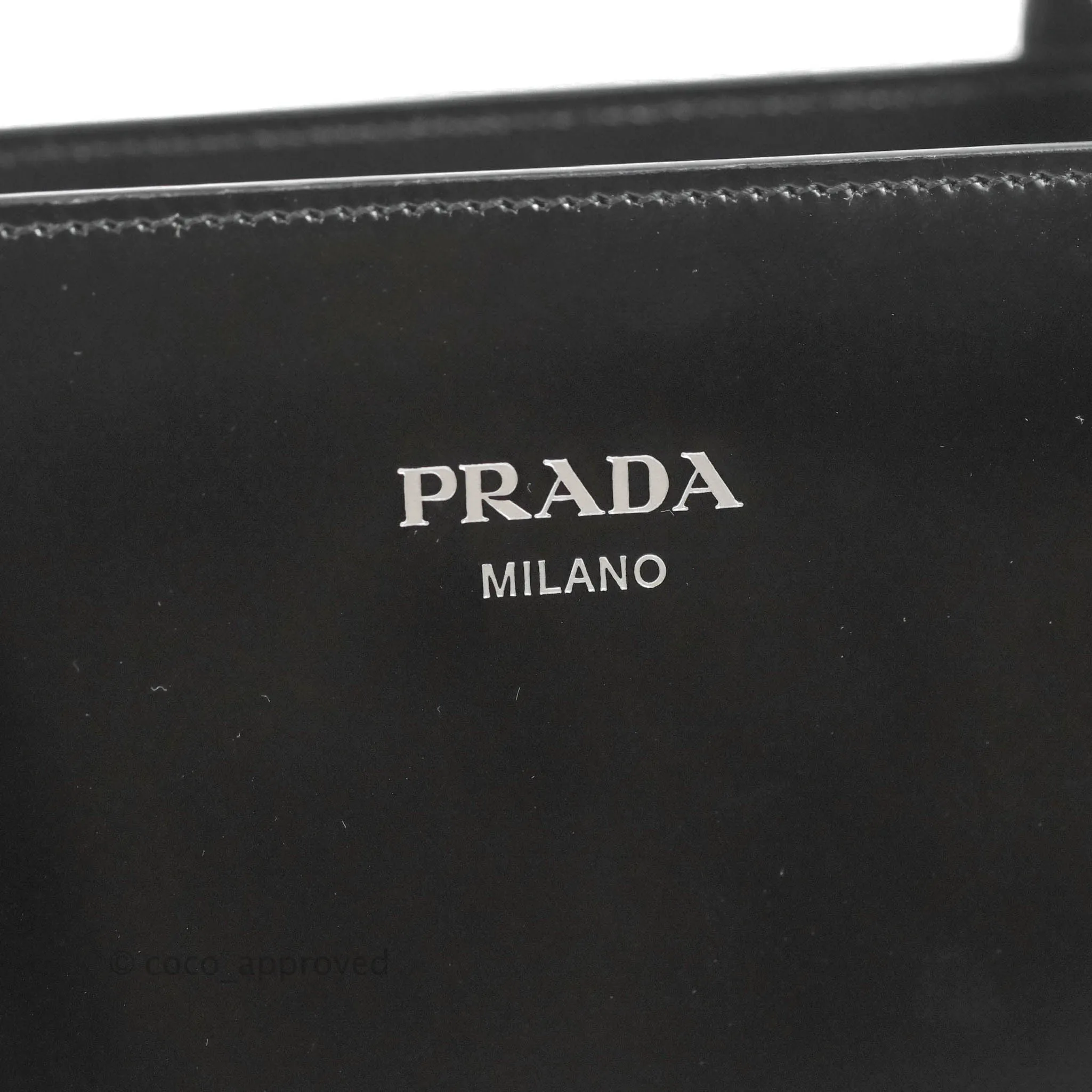 Prada Re-Edition 1995 Brushed-leather Medium Handbag Black