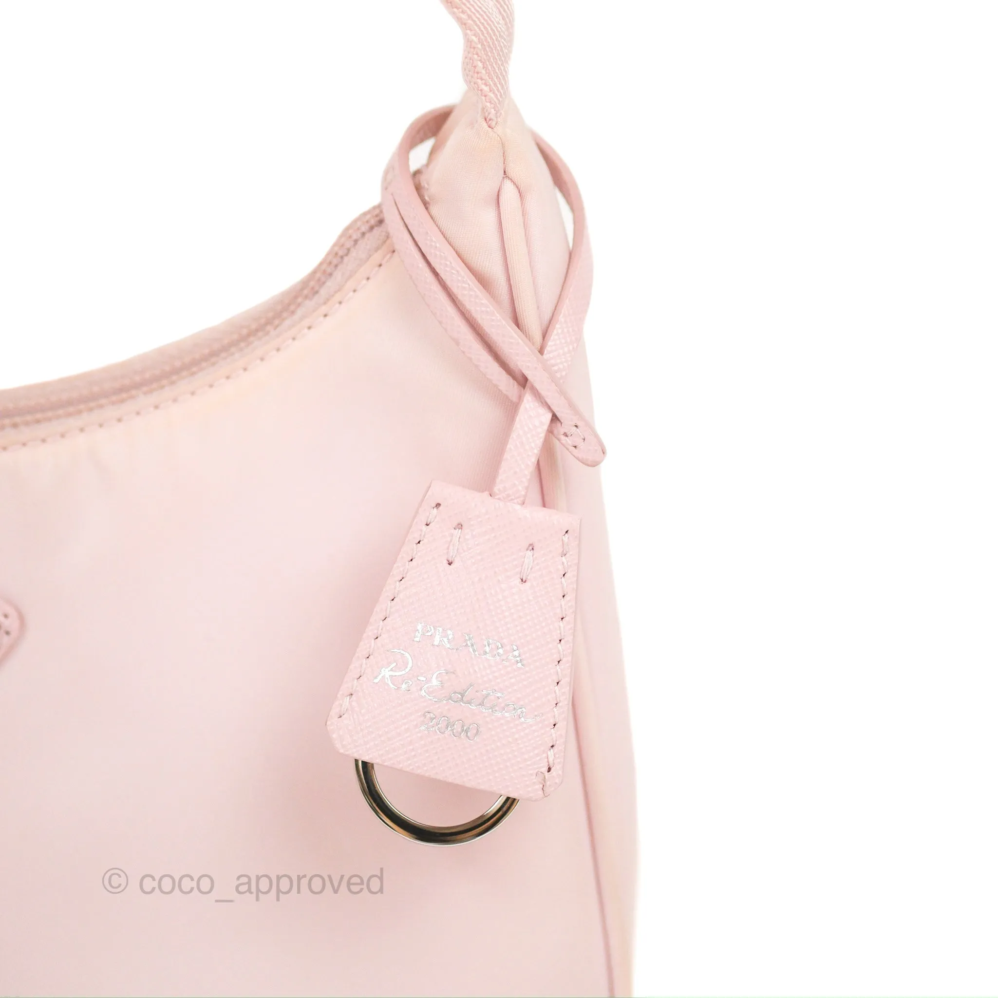 Prada Re-Edition 2000 Nylon Mini Bag Light Pink