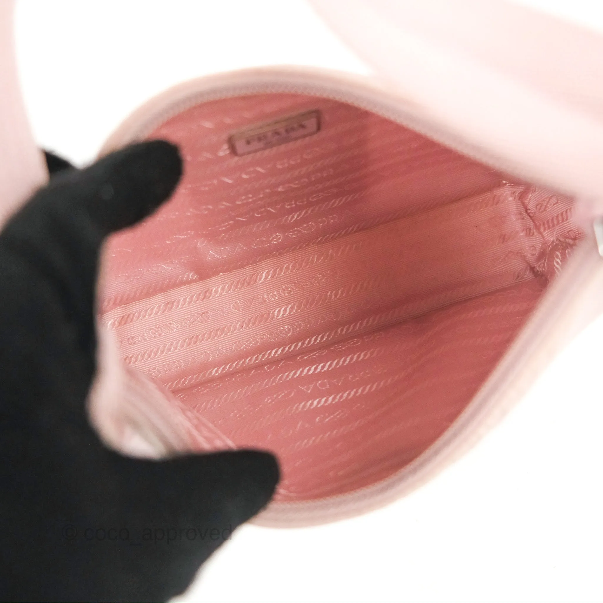 Prada Re-Edition 2000 Nylon Mini Bag Light Pink