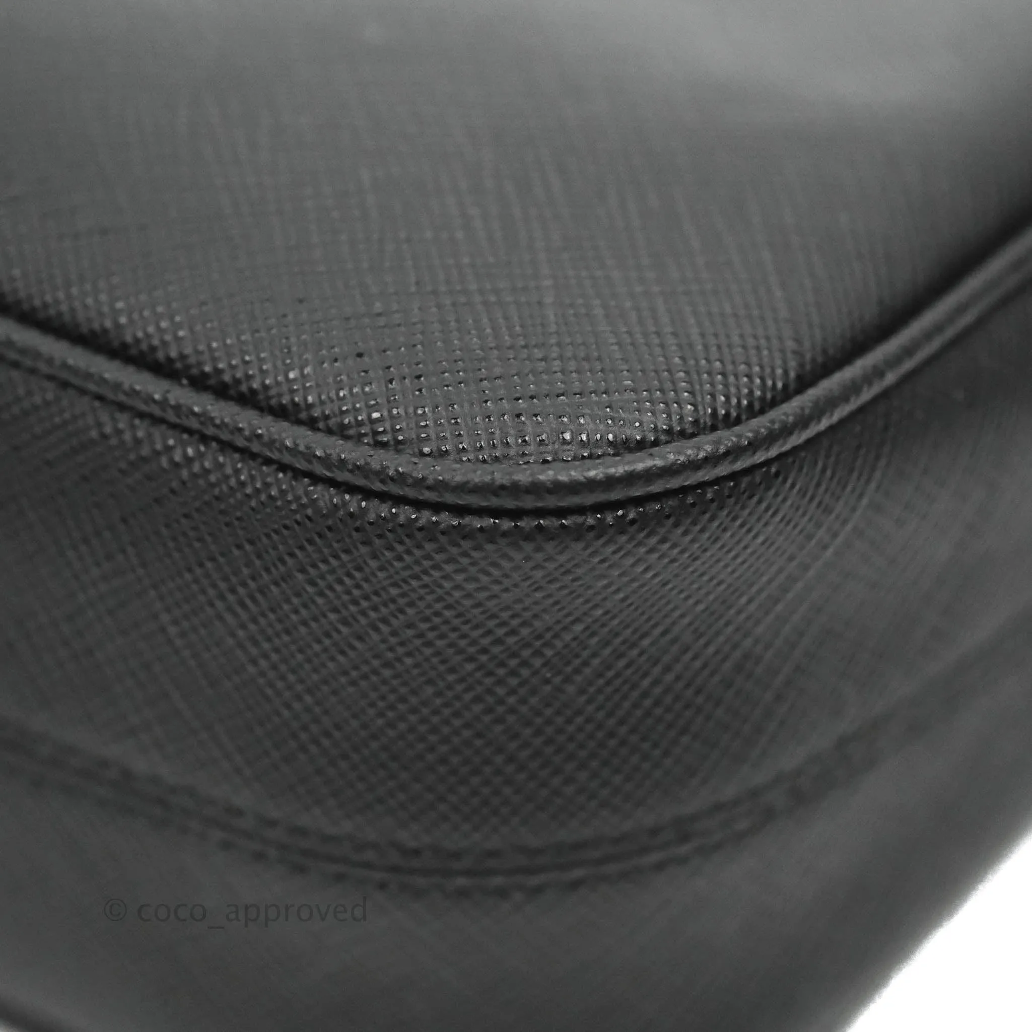 Prada Re-Edition 2005 Black Saffiano Leather Bag Gold Hardware