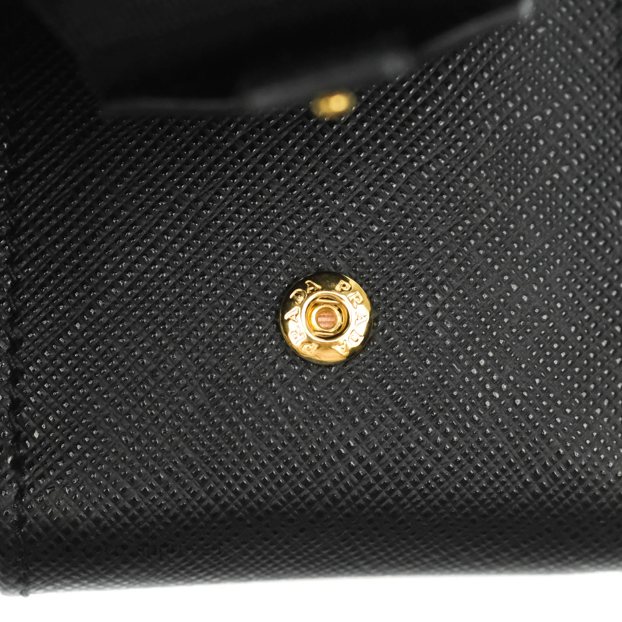 Prada Re-Edition 2005 Black Saffiano Leather Bag Gold Hardware