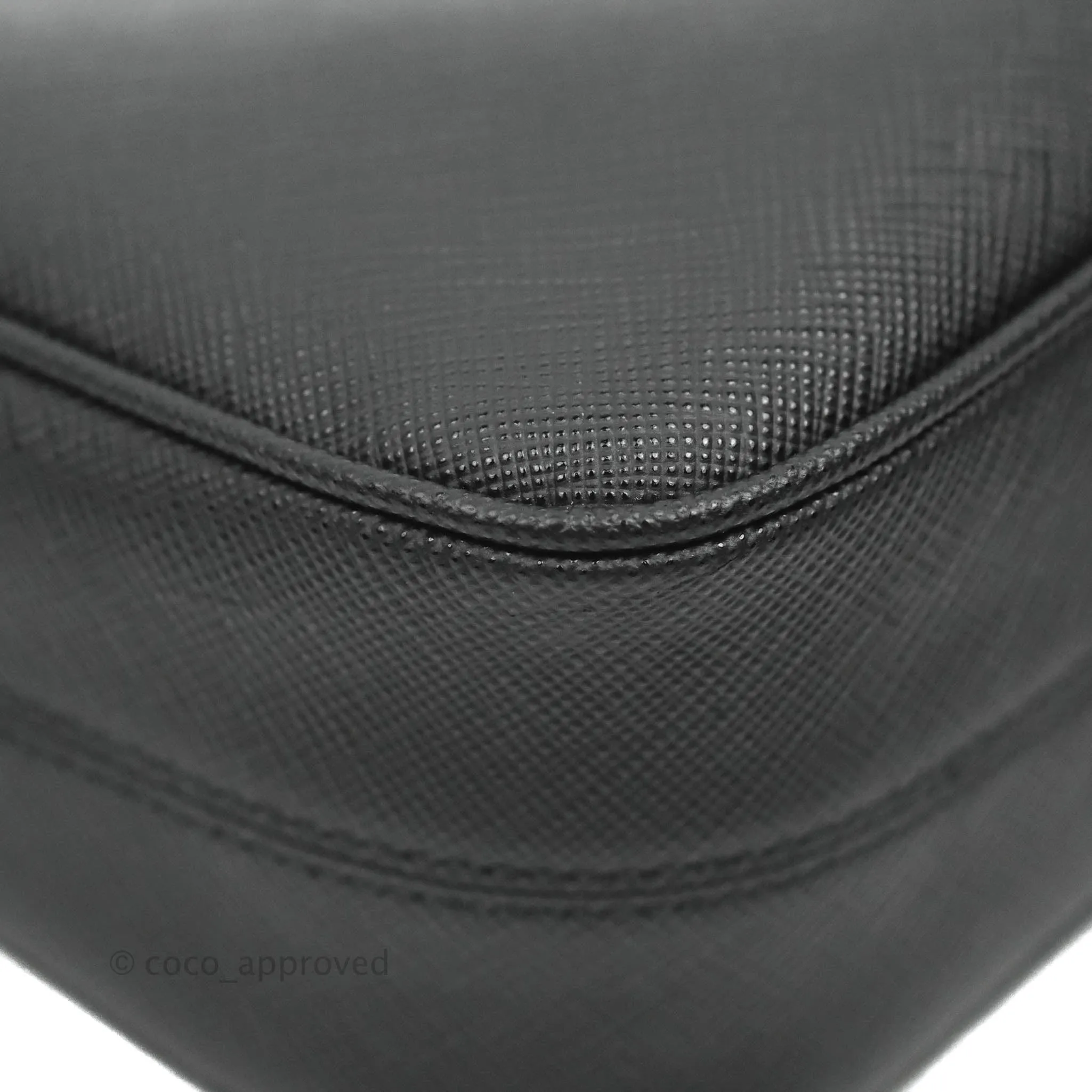 Prada Re-Edition 2005 Black Saffiano Leather Bag Gold Hardware