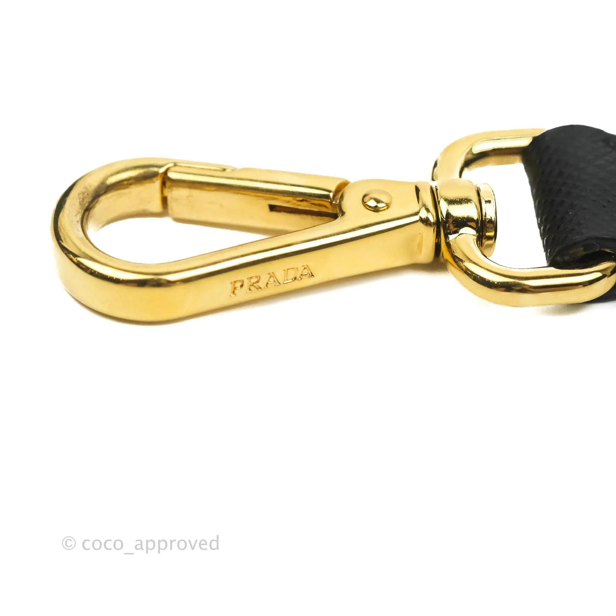 Prada Re-Edition 2005 Black Saffiano Leather Bag Gold Hardware