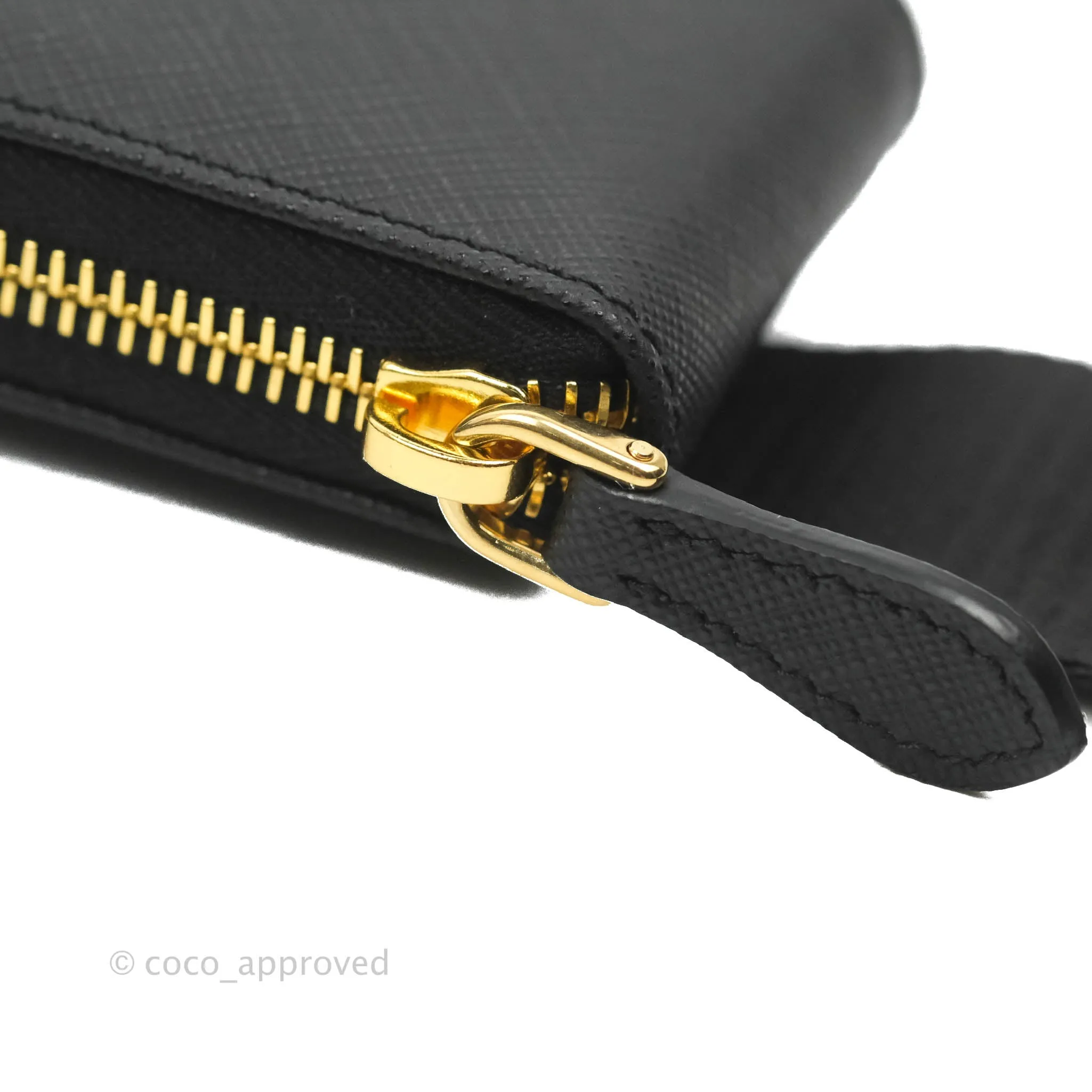 Prada Re-Edition 2005 Black Saffiano Leather Bag Gold Hardware