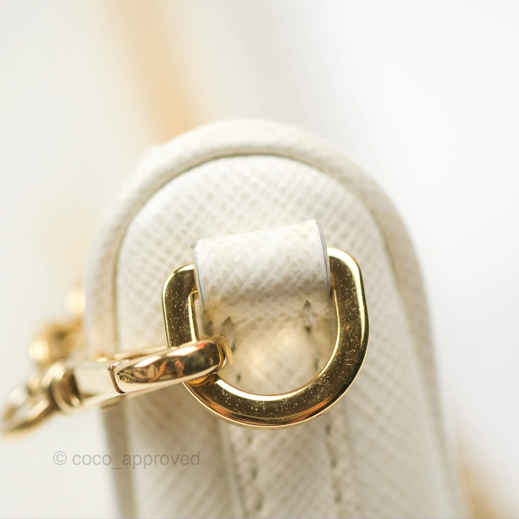 Prada Re-Edition 2005 Ivory White Saffiano Leather Bag Gold Hardware