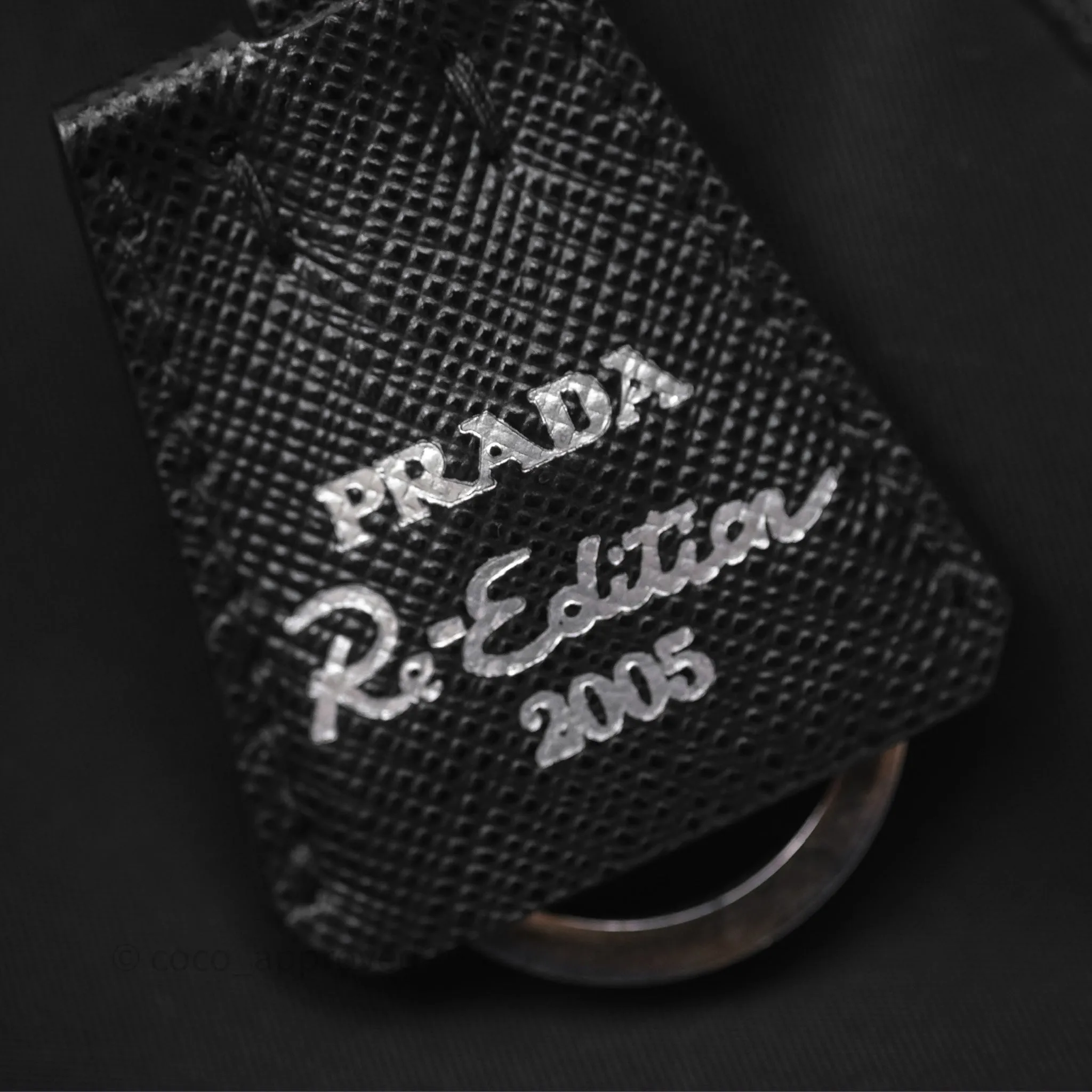 Prada Re-Edition 2005 Nylon Mini Bag Black Silver Hardware