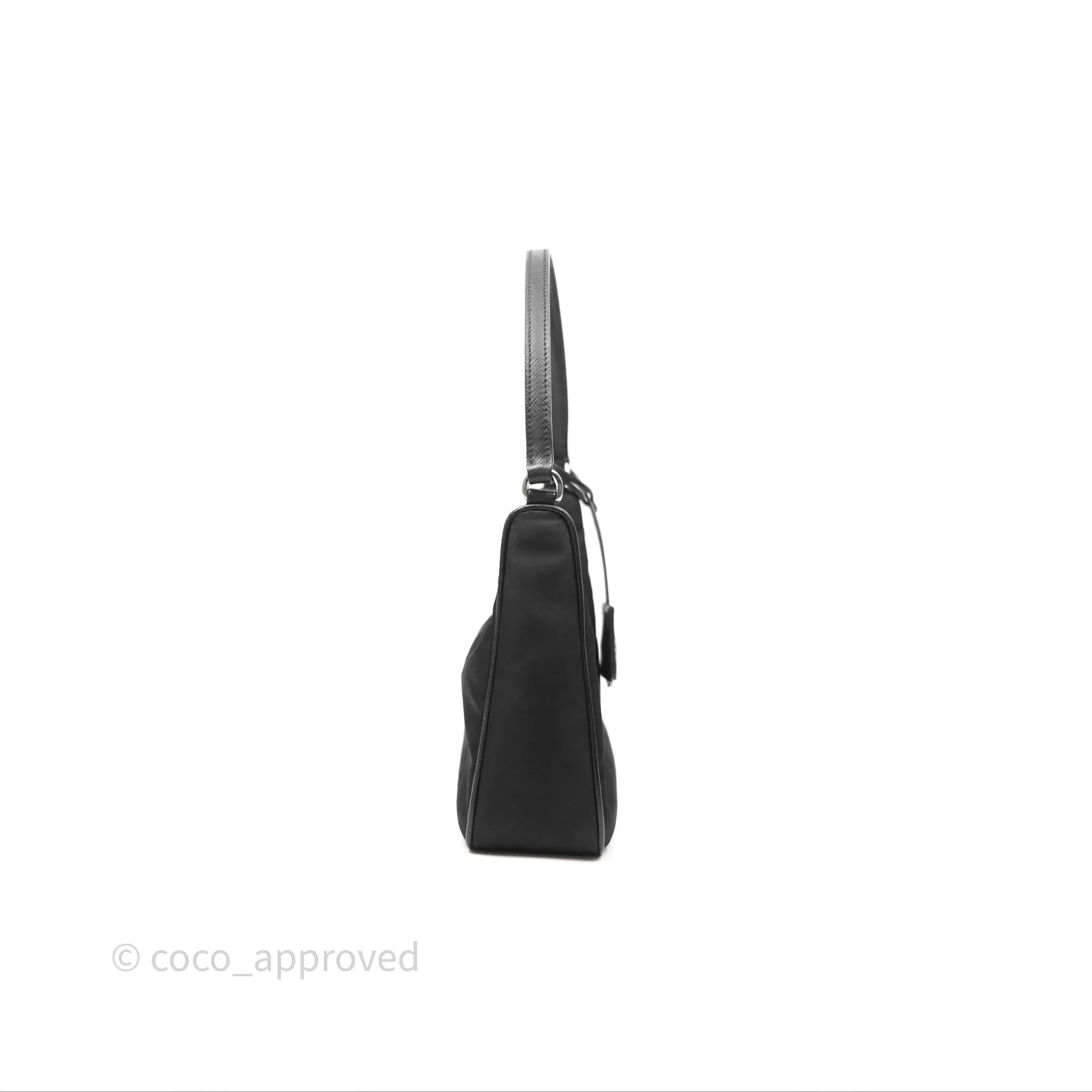Prada Re-Edition 2005 Nylon Mini Bag Black Silver Hardware