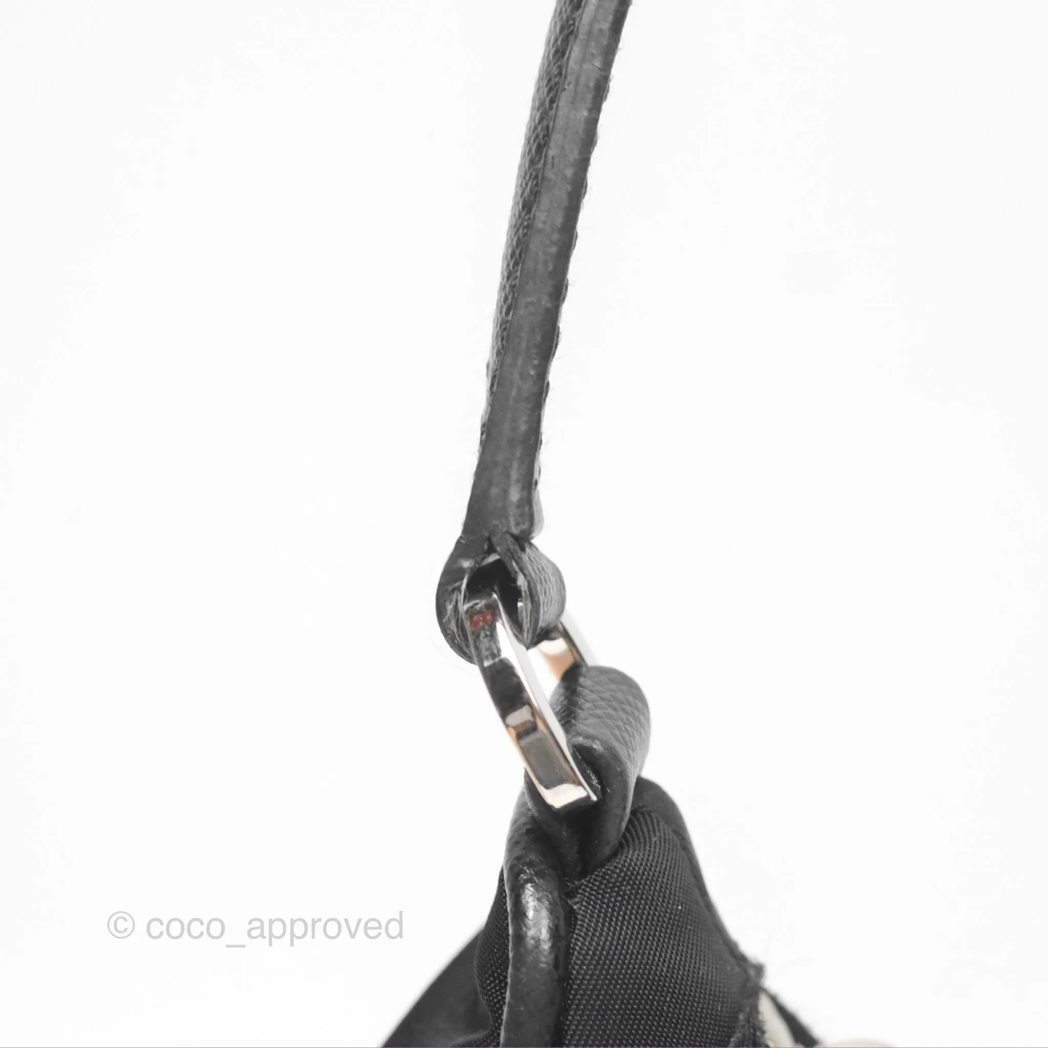 Prada Re-Edition 2005 Nylon Mini Bag Black Silver Hardware