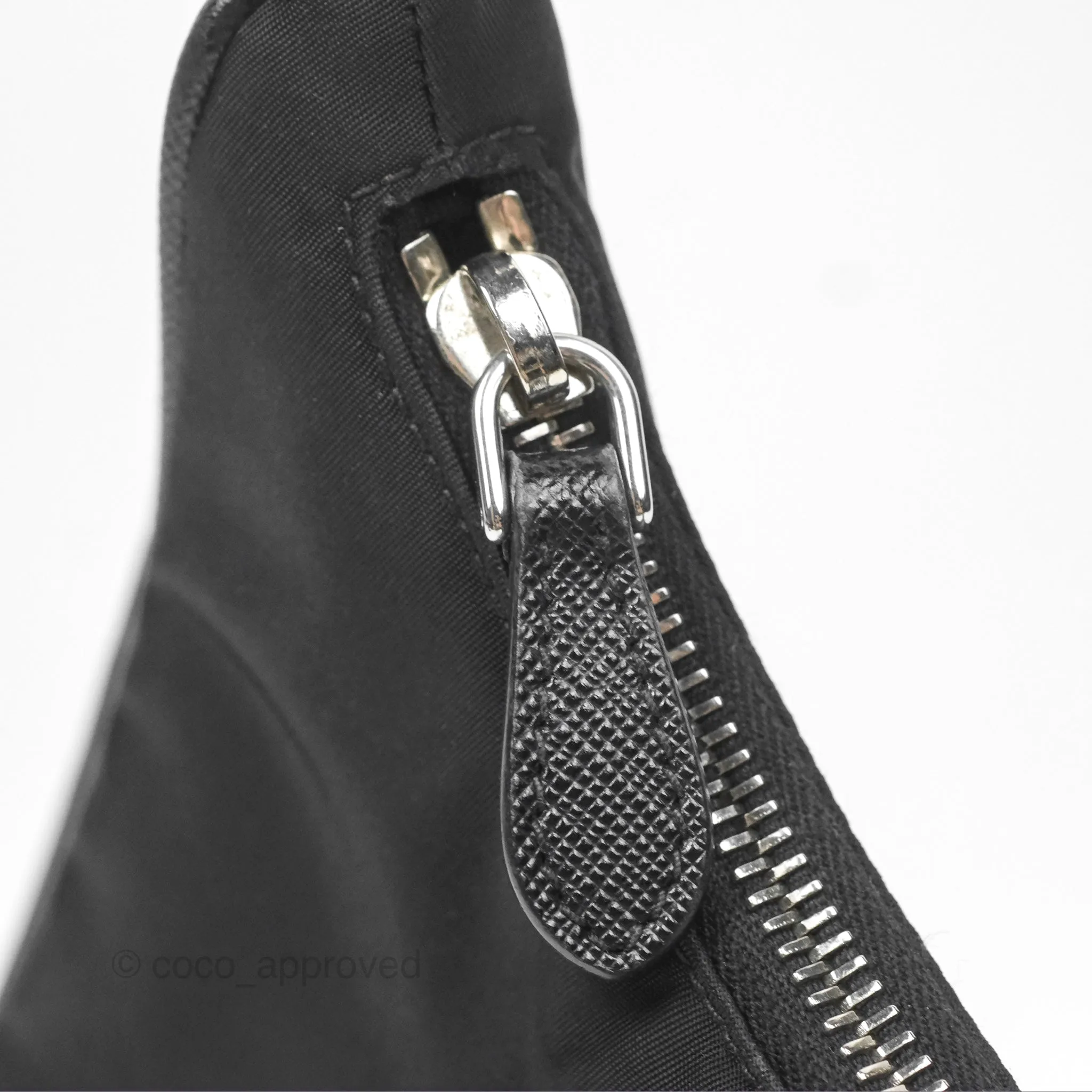 Prada Re-Edition 2005 Nylon Mini Bag Black Silver Hardware