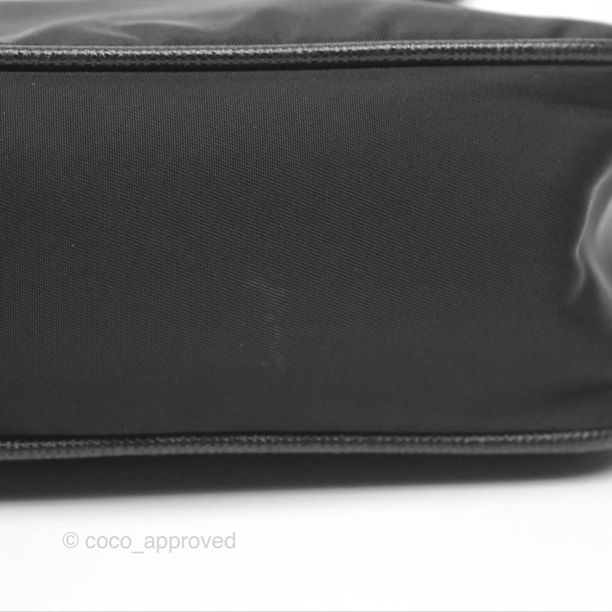 Prada Re-Edition 2005 Nylon Mini Bag Black Silver Hardware