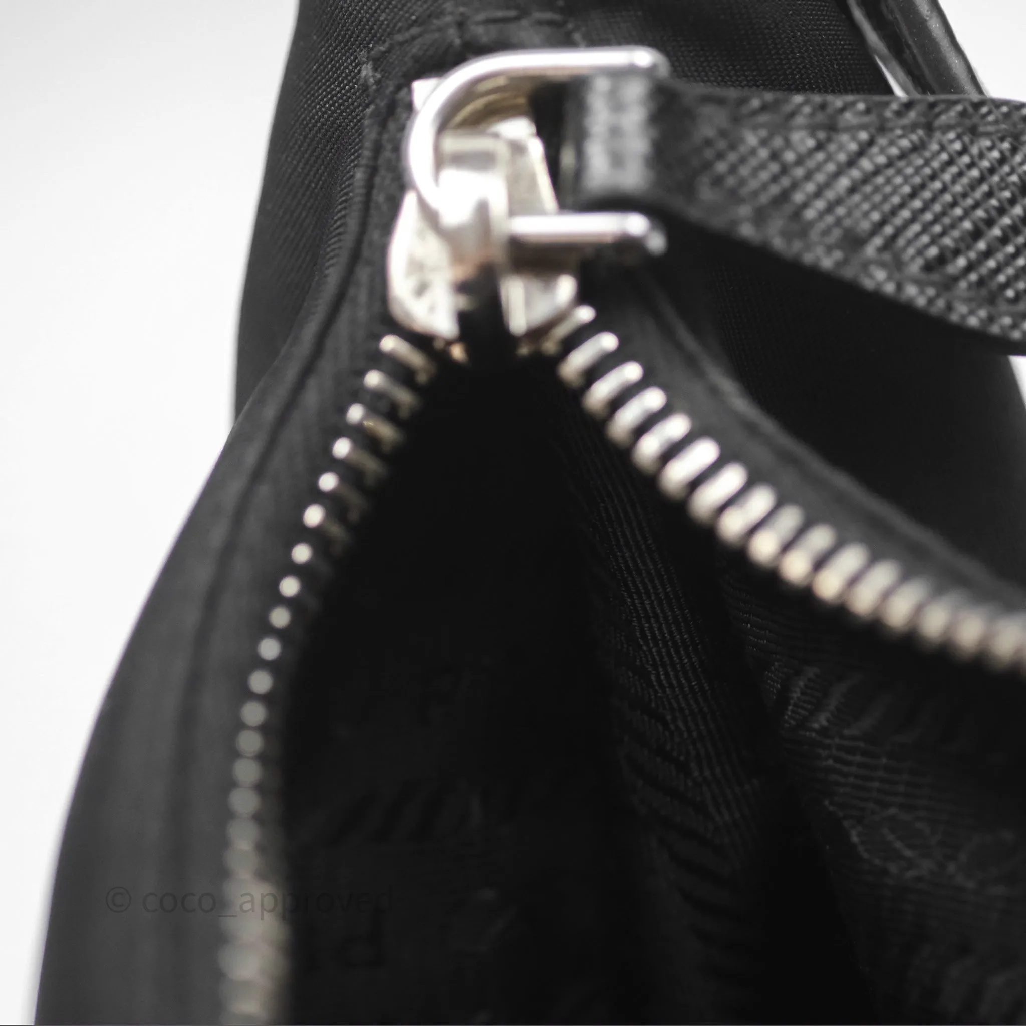 Prada Re-Edition 2005 Nylon Mini Bag Black Silver Hardware