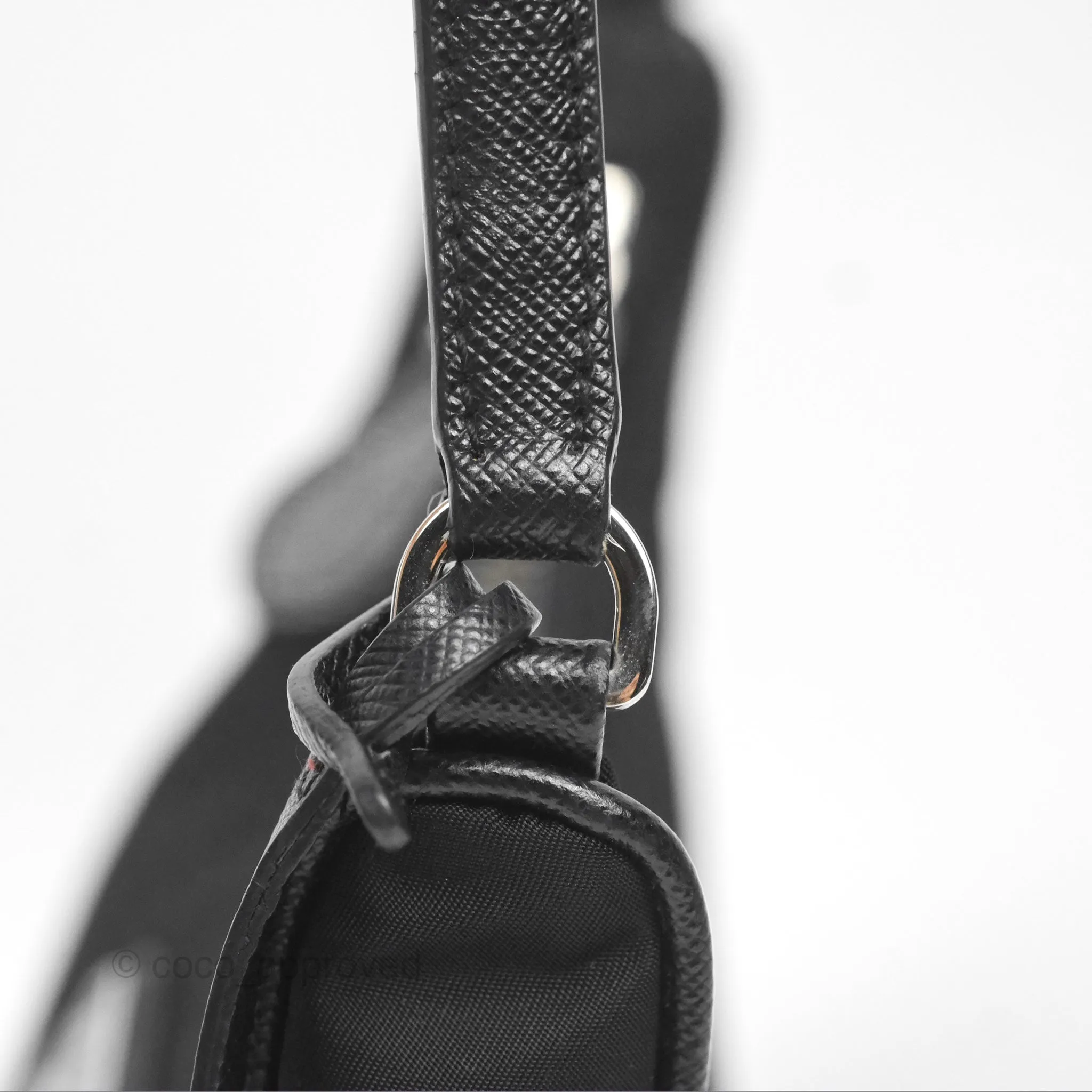 Prada Re-Edition 2005 Nylon Mini Bag Black Silver Hardware