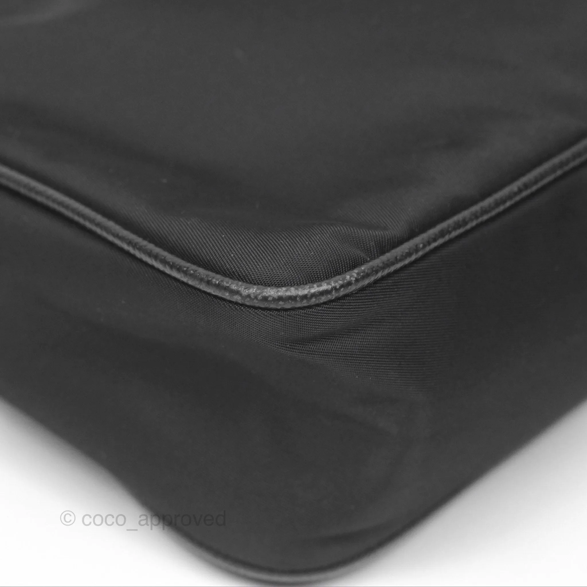 Prada Re-Edition 2005 Nylon Mini Bag Black Silver Hardware
