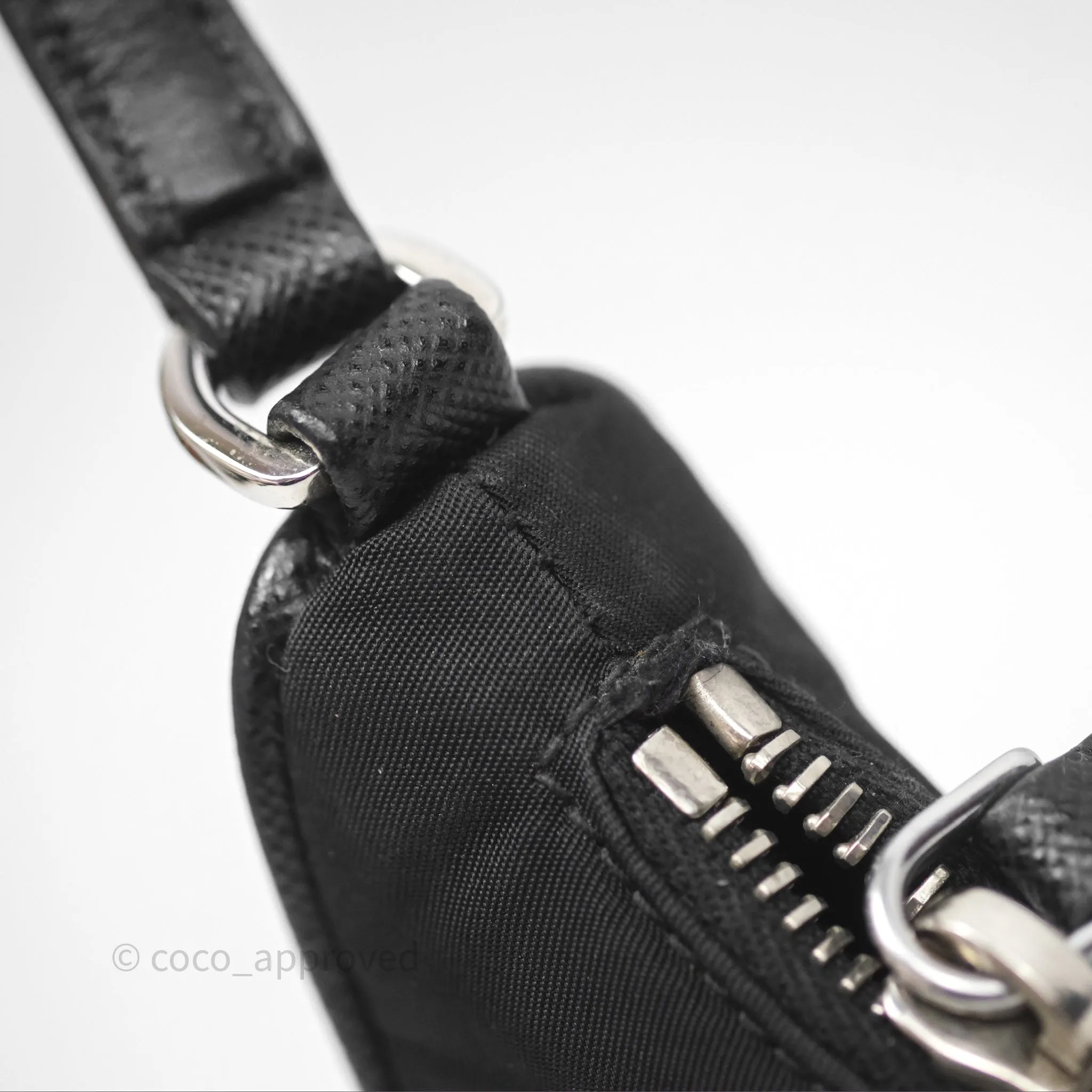 Prada Re-Edition 2005 Nylon Mini Bag Black Silver Hardware