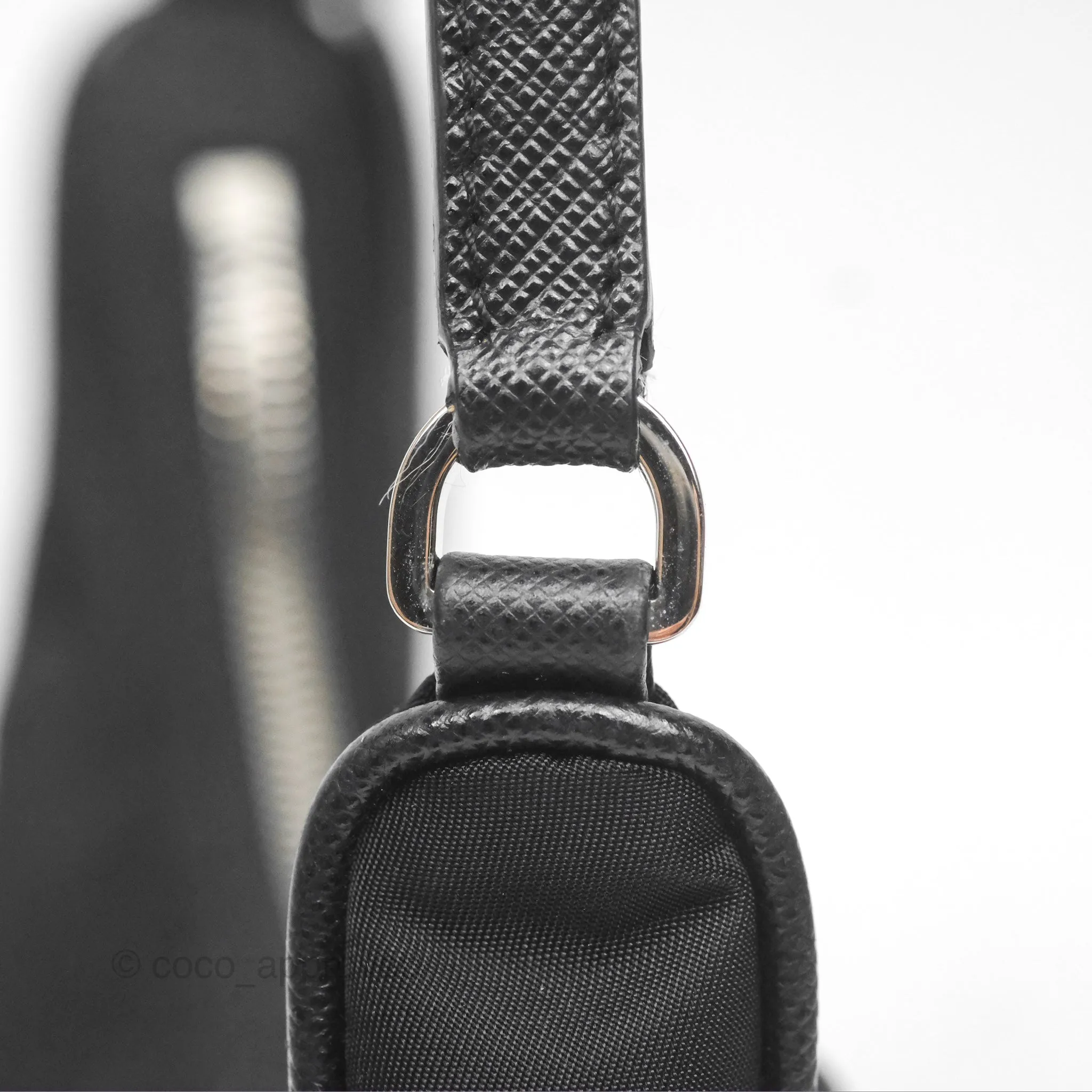Prada Re-Edition 2005 Nylon Mini Bag Black Silver Hardware