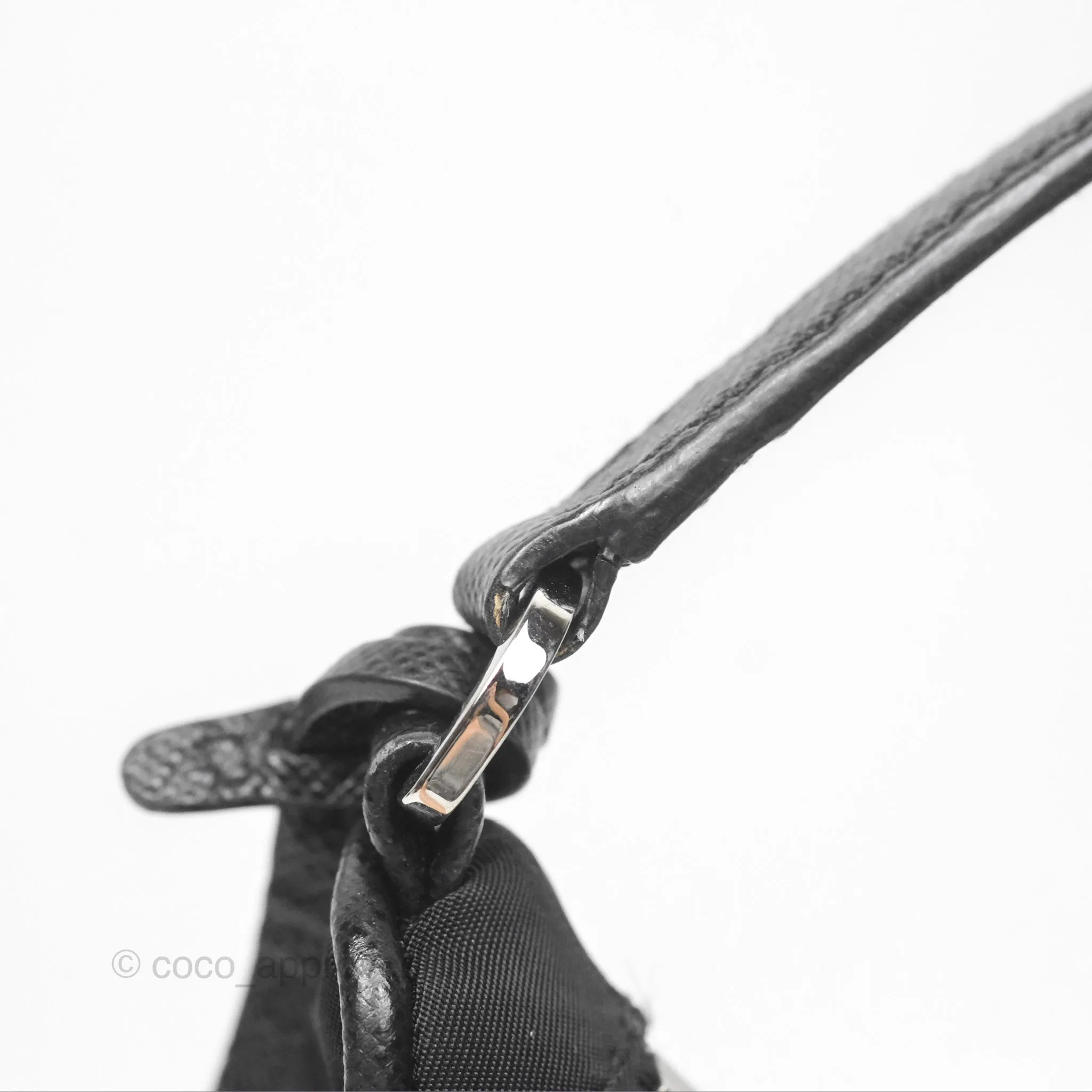 Prada Re-Edition 2005 Nylon Mini Bag Black Silver Hardware