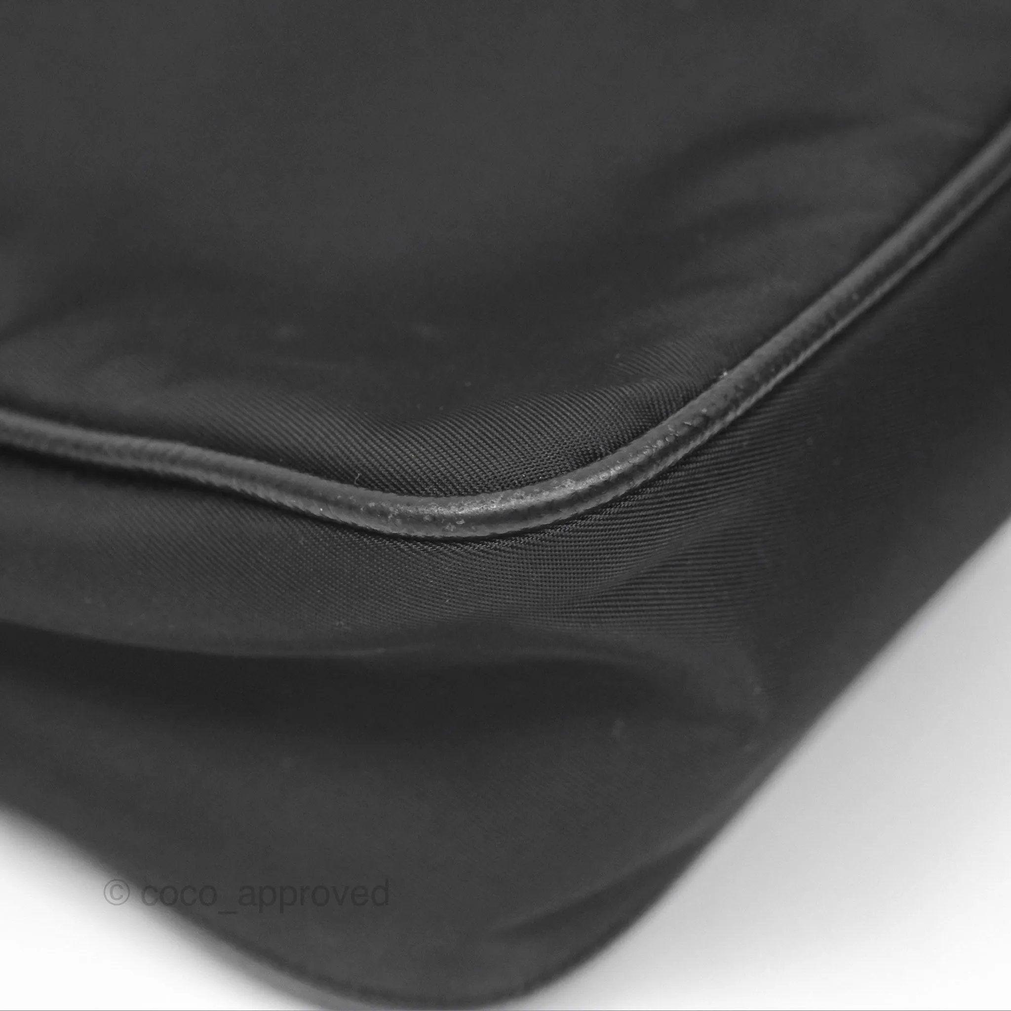 Prada Re-Edition 2005 Nylon Mini Bag Black Silver Hardware
