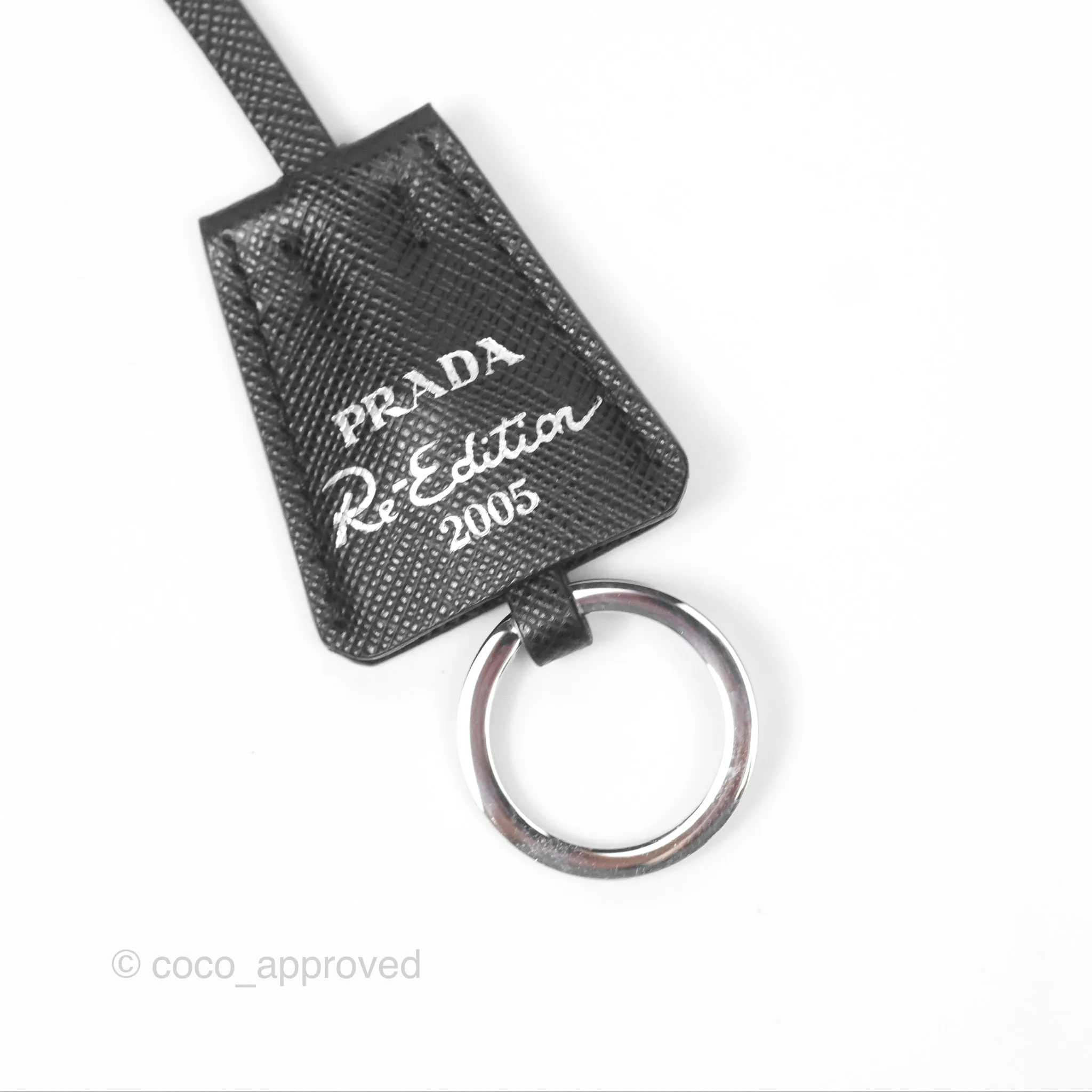 Prada Re-Edition 2005 Nylon Mini Bag Black Silver Hardware