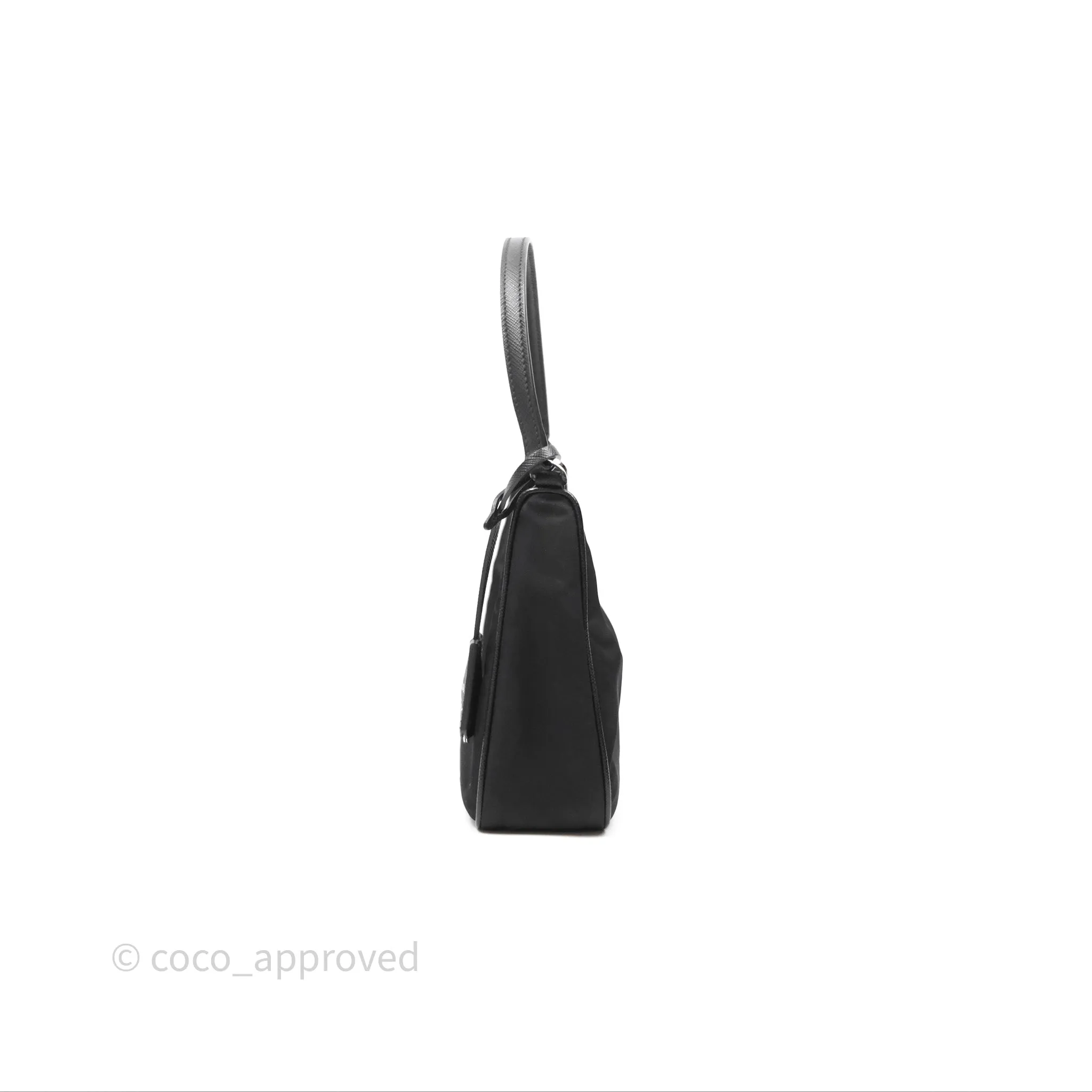 Prada Re-Edition 2005 Nylon Mini Bag Black Silver Hardware