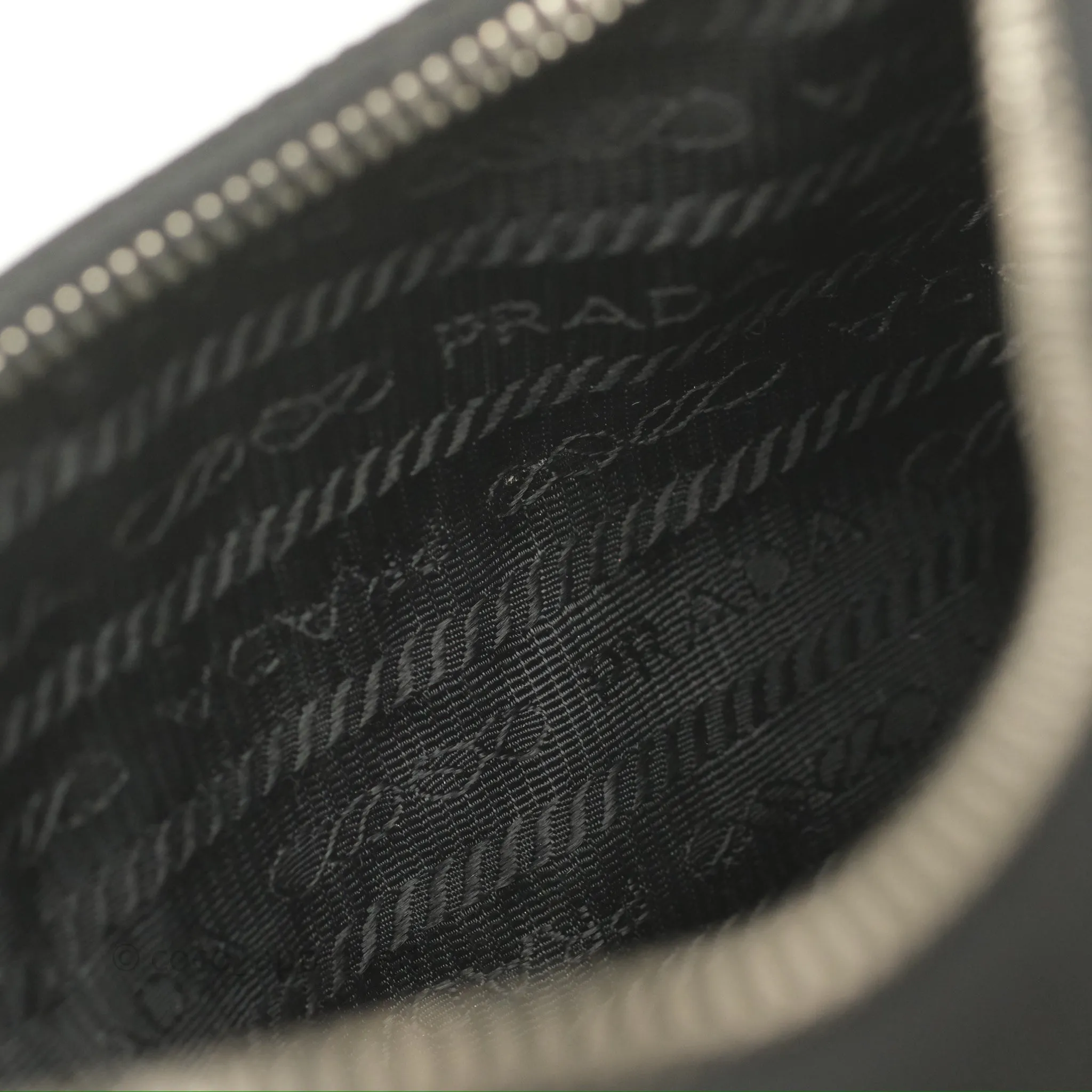 Prada Re-Edition 2005 Nylon Mini Bag Black Silver Hardware