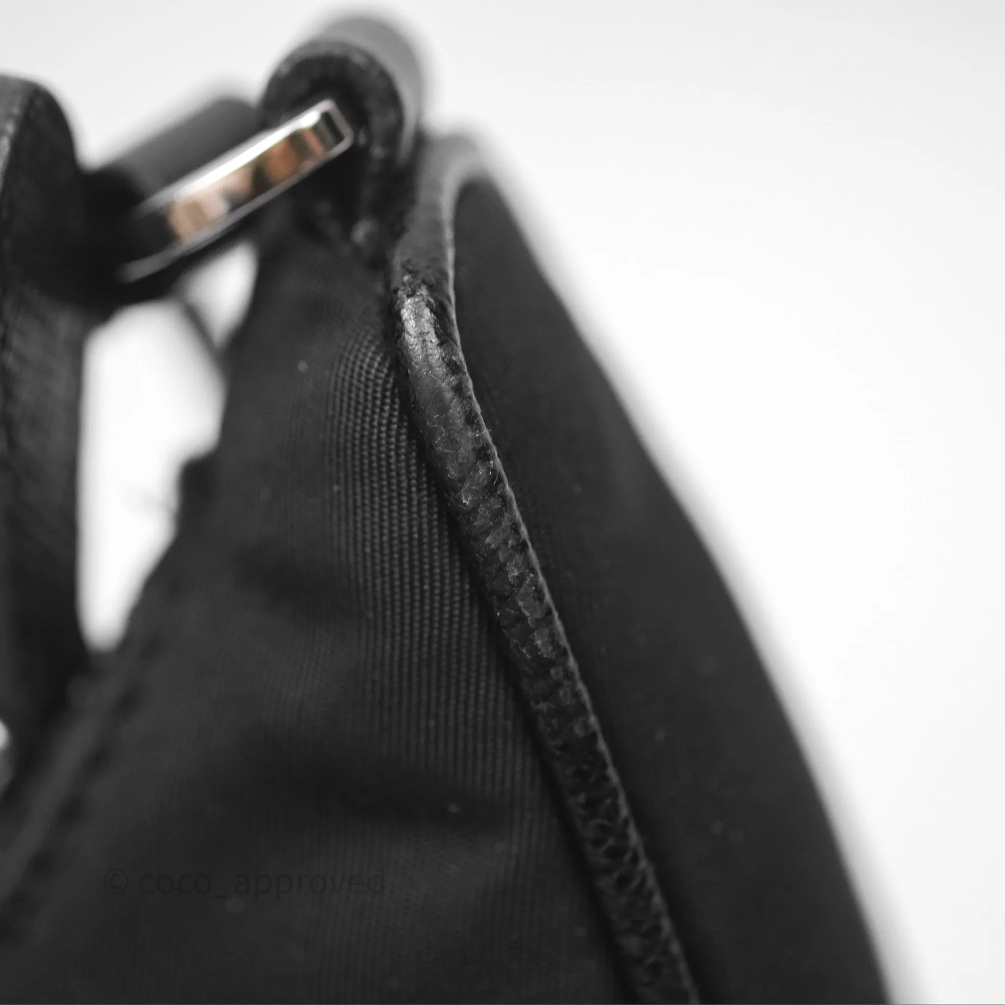 Prada Re-Edition 2005 Nylon Mini Bag Black Silver Hardware