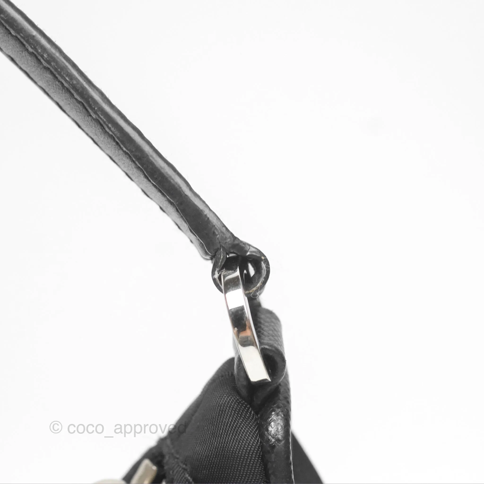 Prada Re-Edition 2005 Nylon Mini Bag Black Silver Hardware