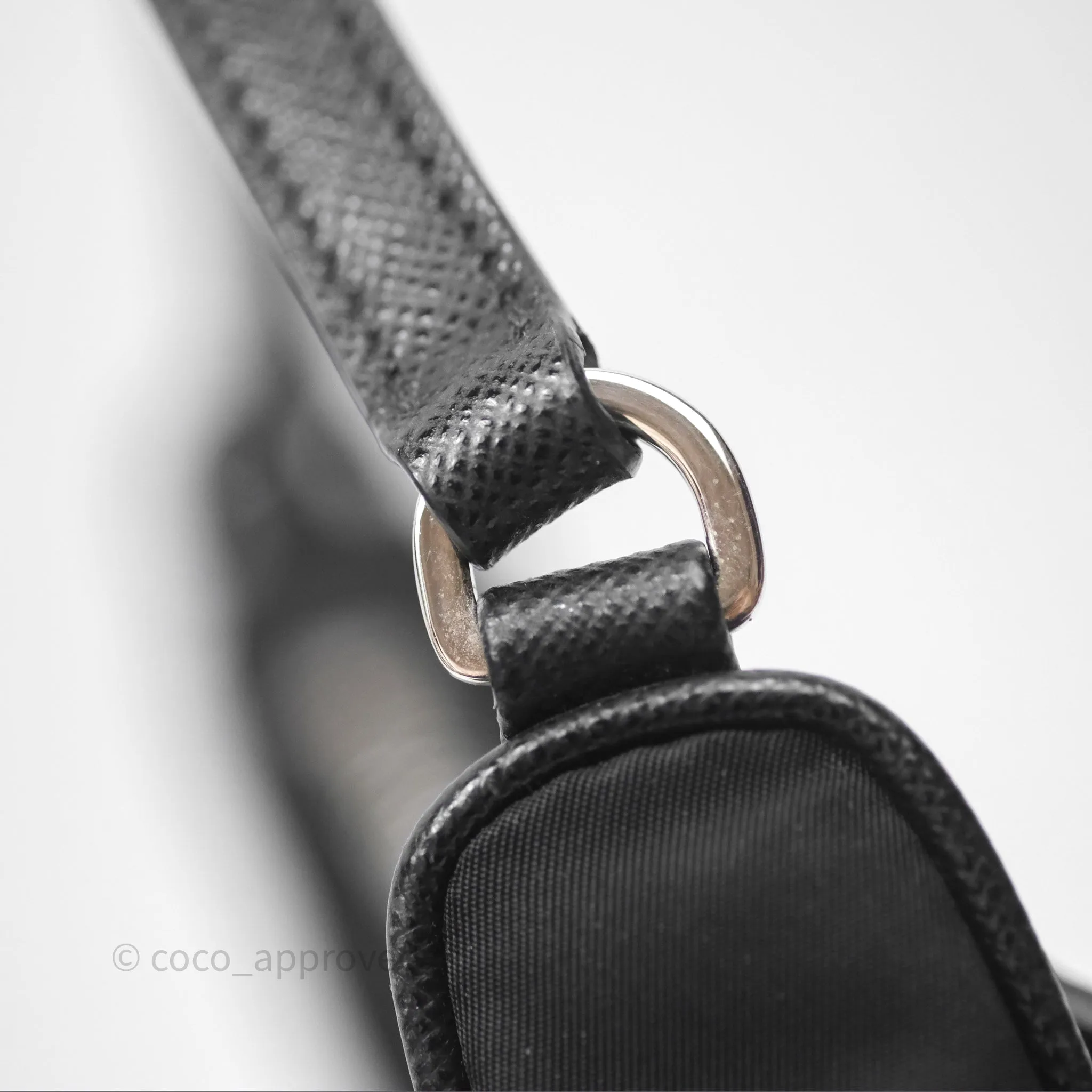 Prada Re-Edition 2005 Nylon Mini Bag Black Silver Hardware