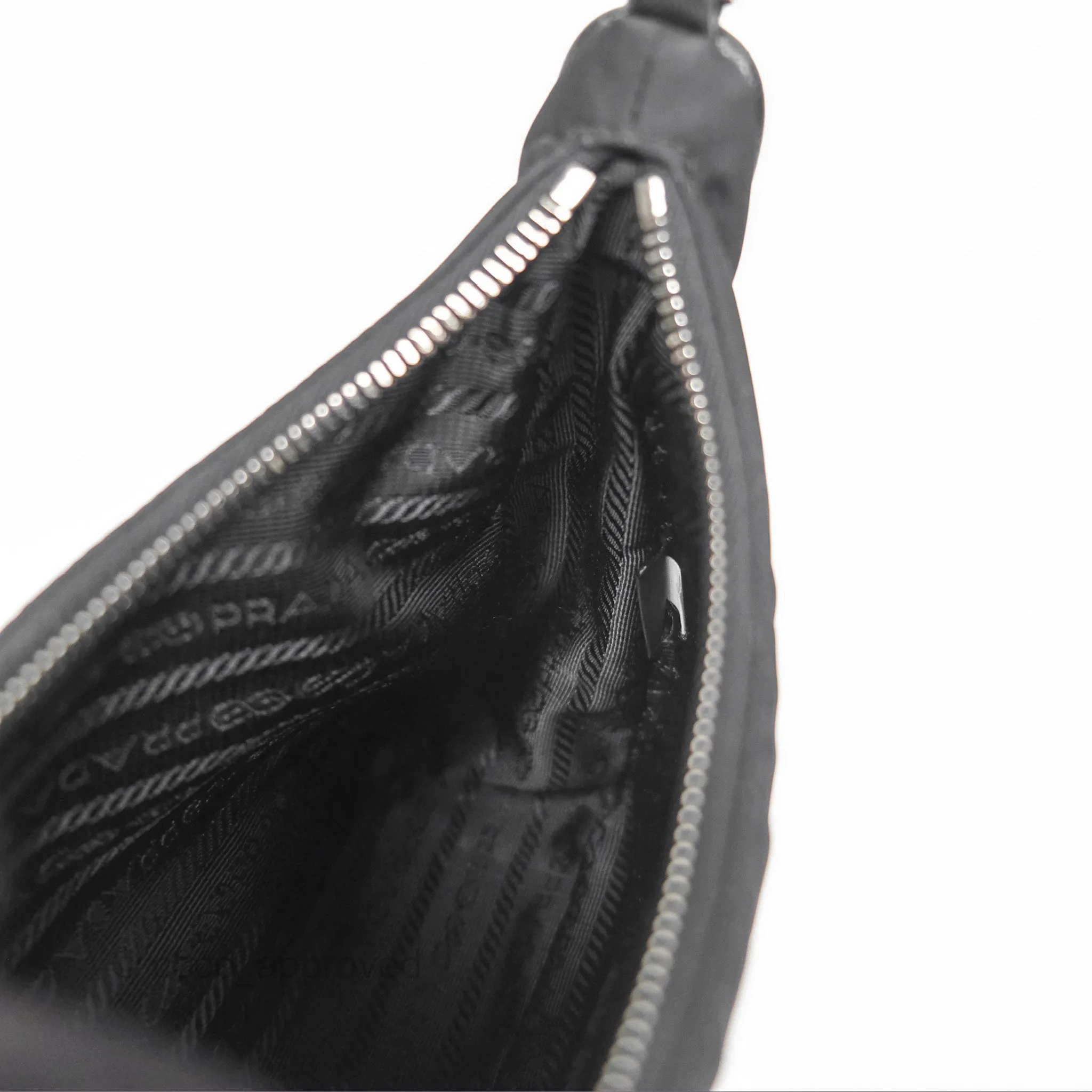 Prada Re-Edition 2005 Nylon Mini Bag Black Silver Hardware