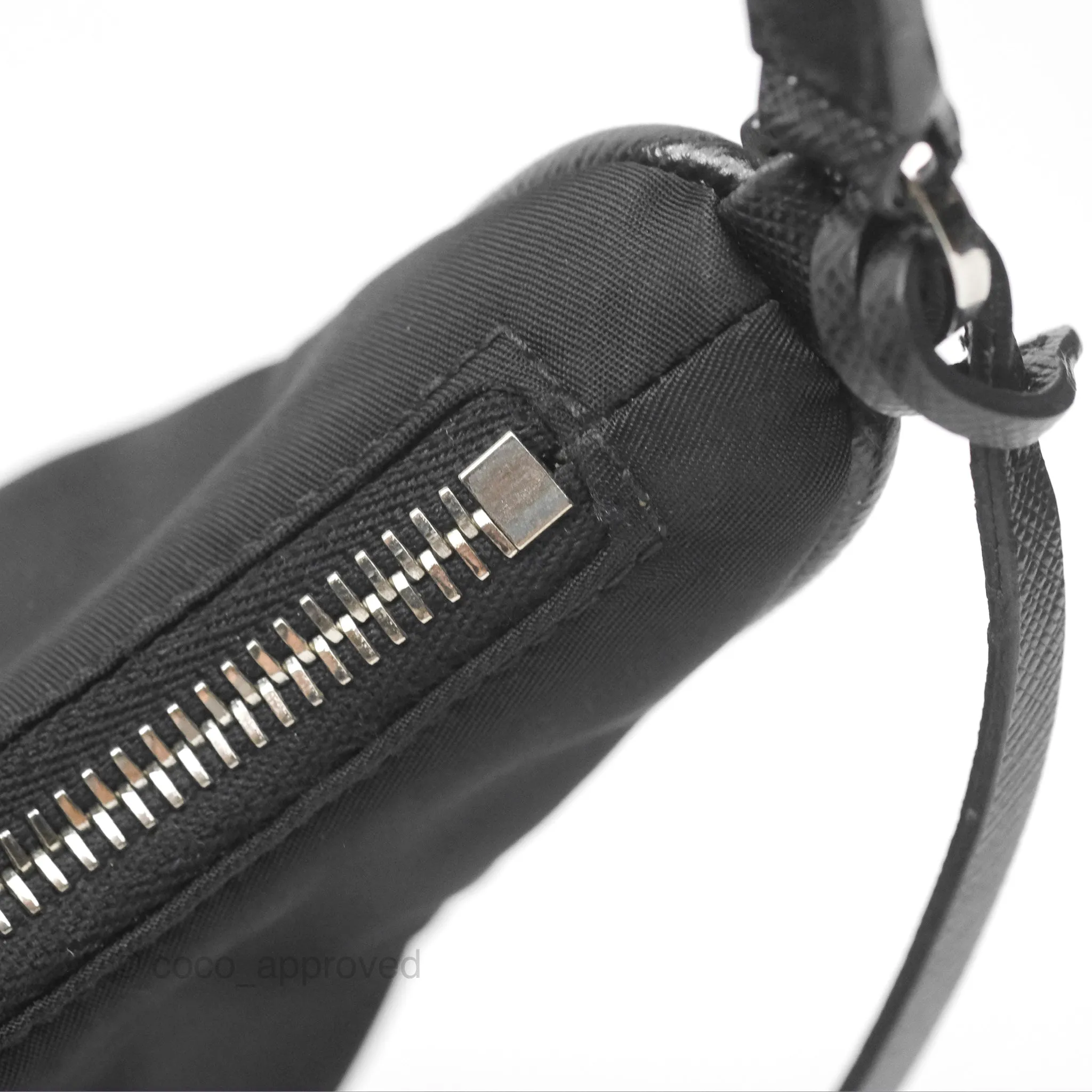 Prada Re-Edition 2005 Nylon Mini Bag Black Silver Hardware
