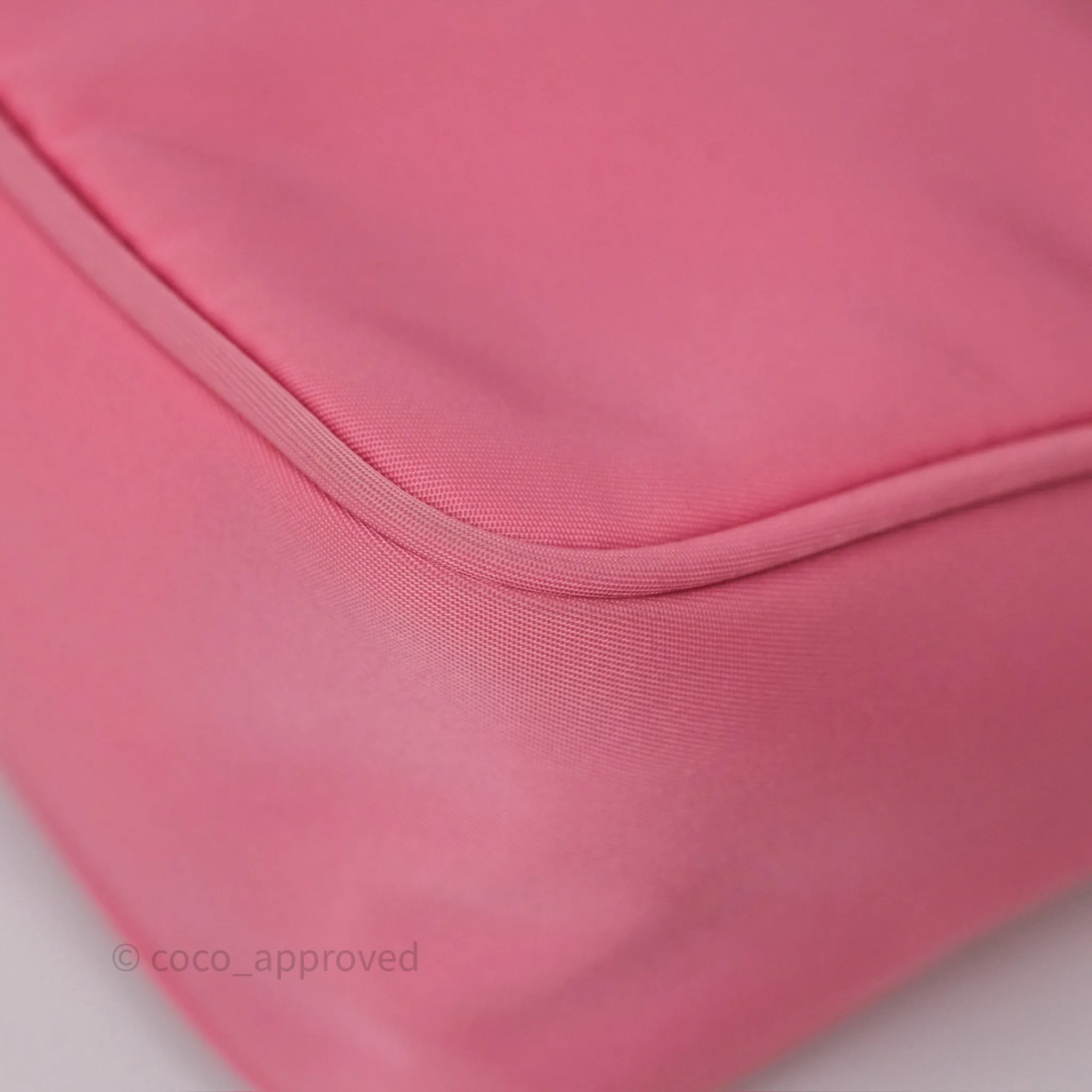 Prada Re-Edition 2005 Nylon Mini Bag Pink Silver Hardware