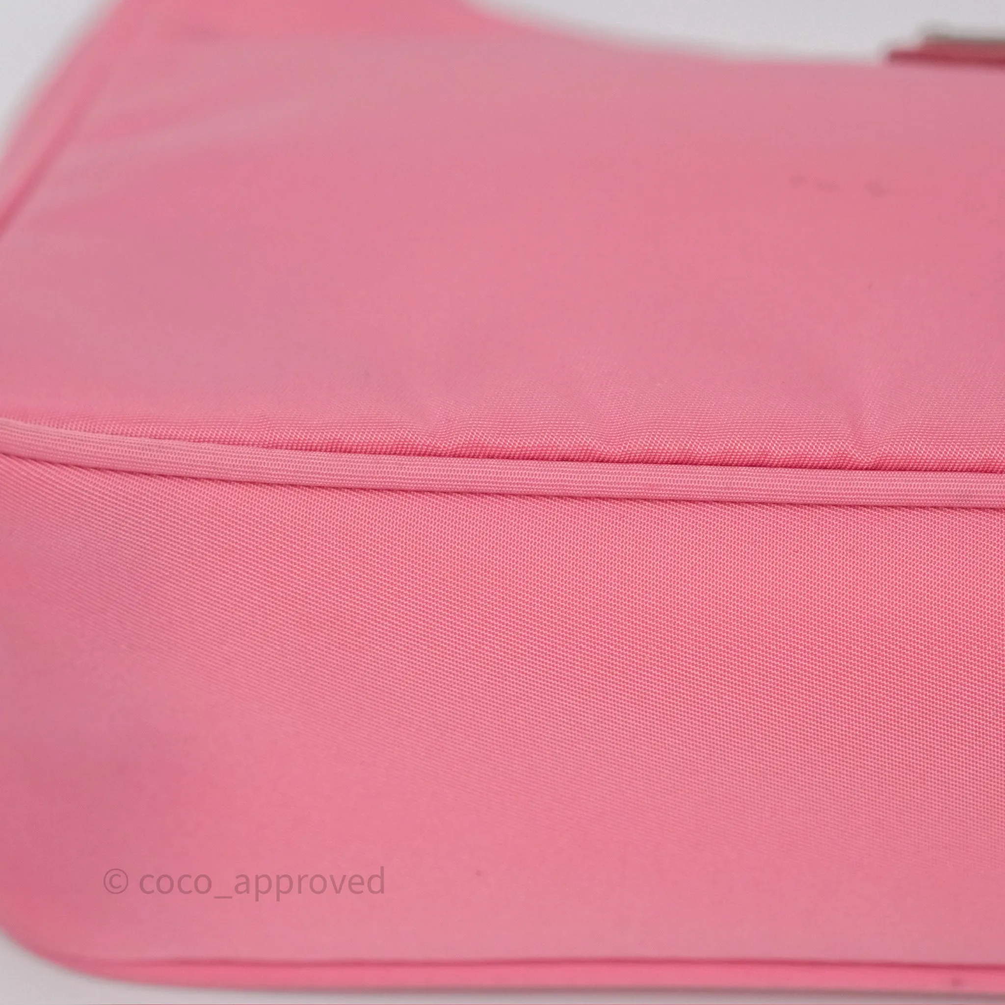 Prada Re-Edition 2005 Nylon Mini Bag Pink Silver Hardware