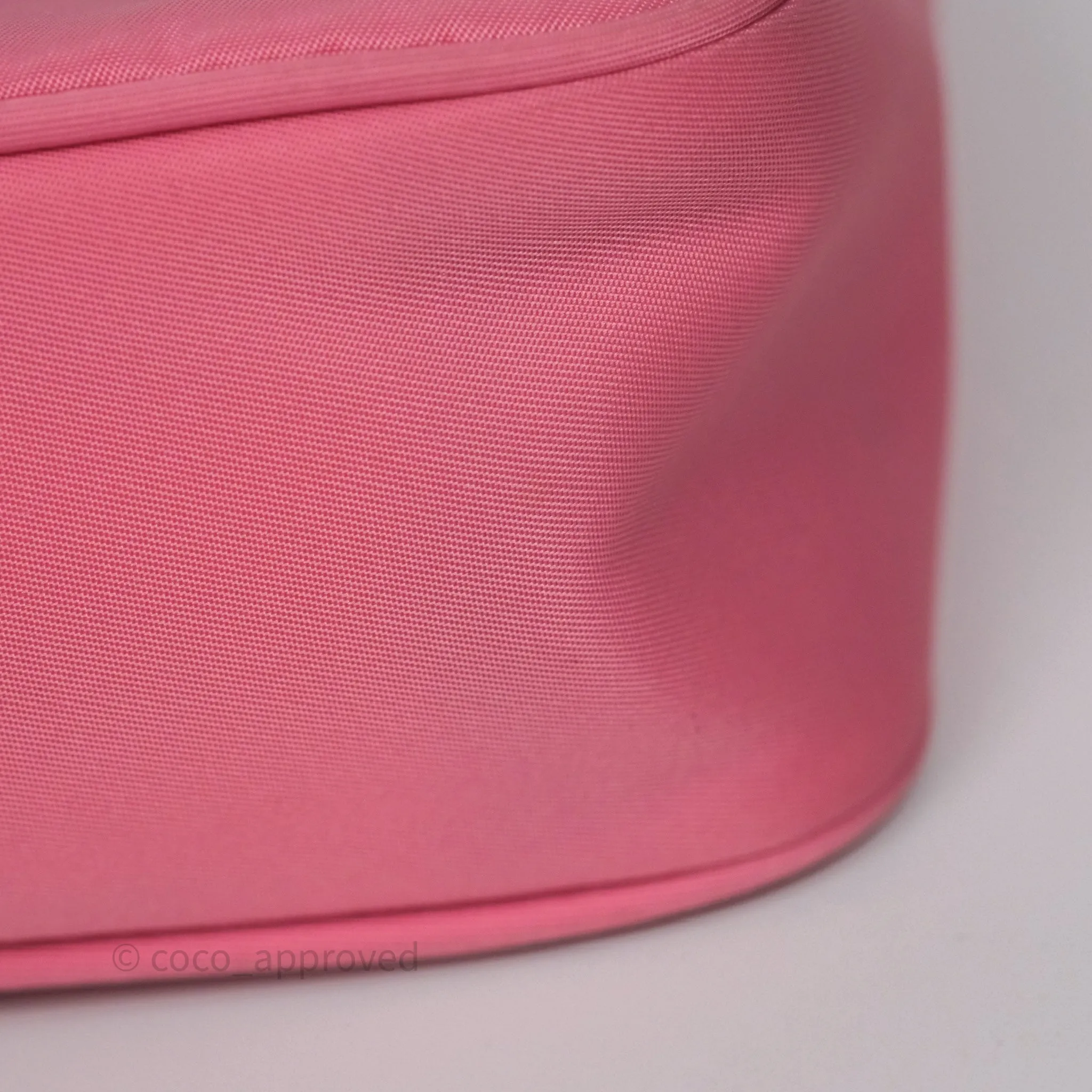 Prada Re-Edition 2005 Nylon Mini Bag Pink Silver Hardware