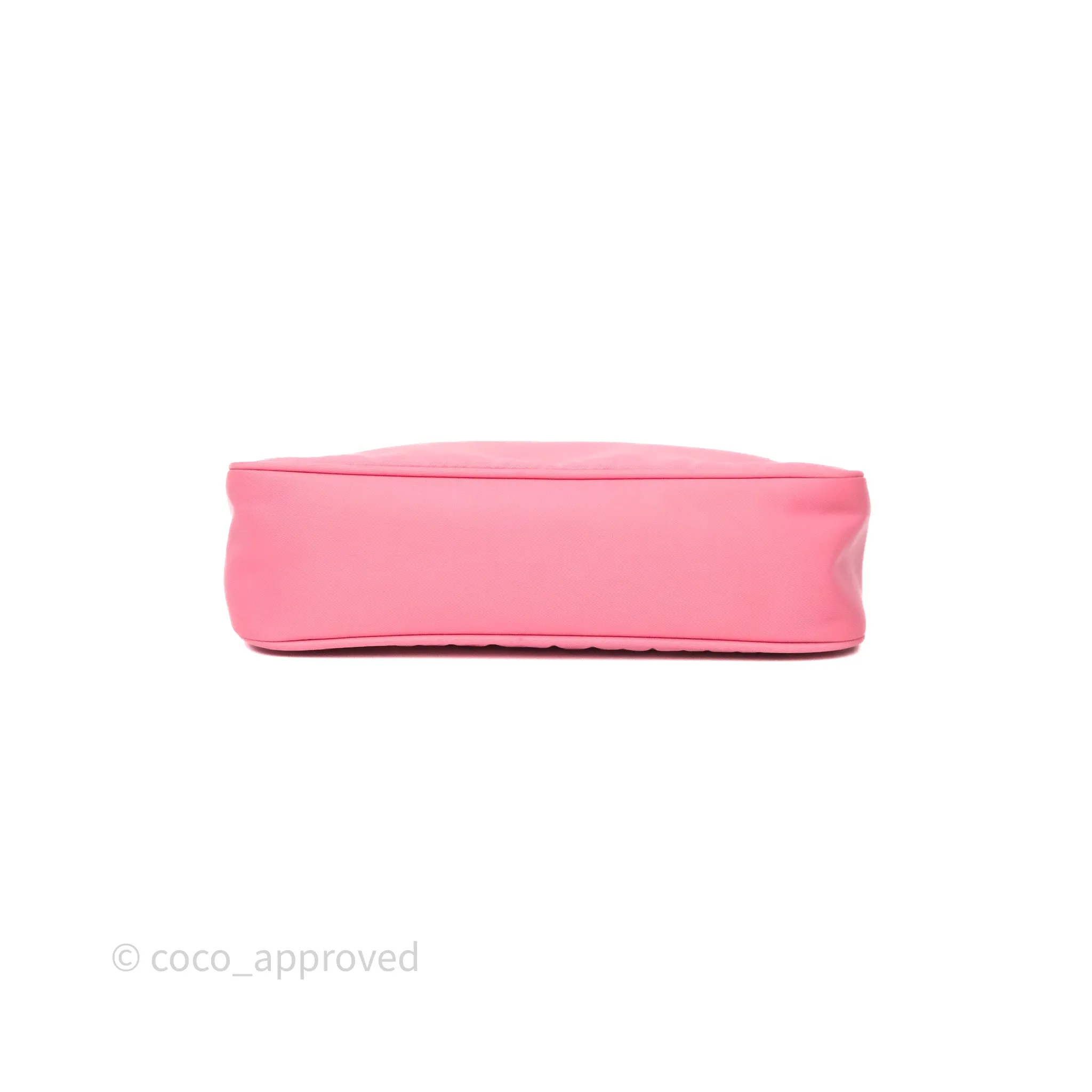 Prada Re-Edition 2005 Nylon Mini Bag Pink Silver Hardware