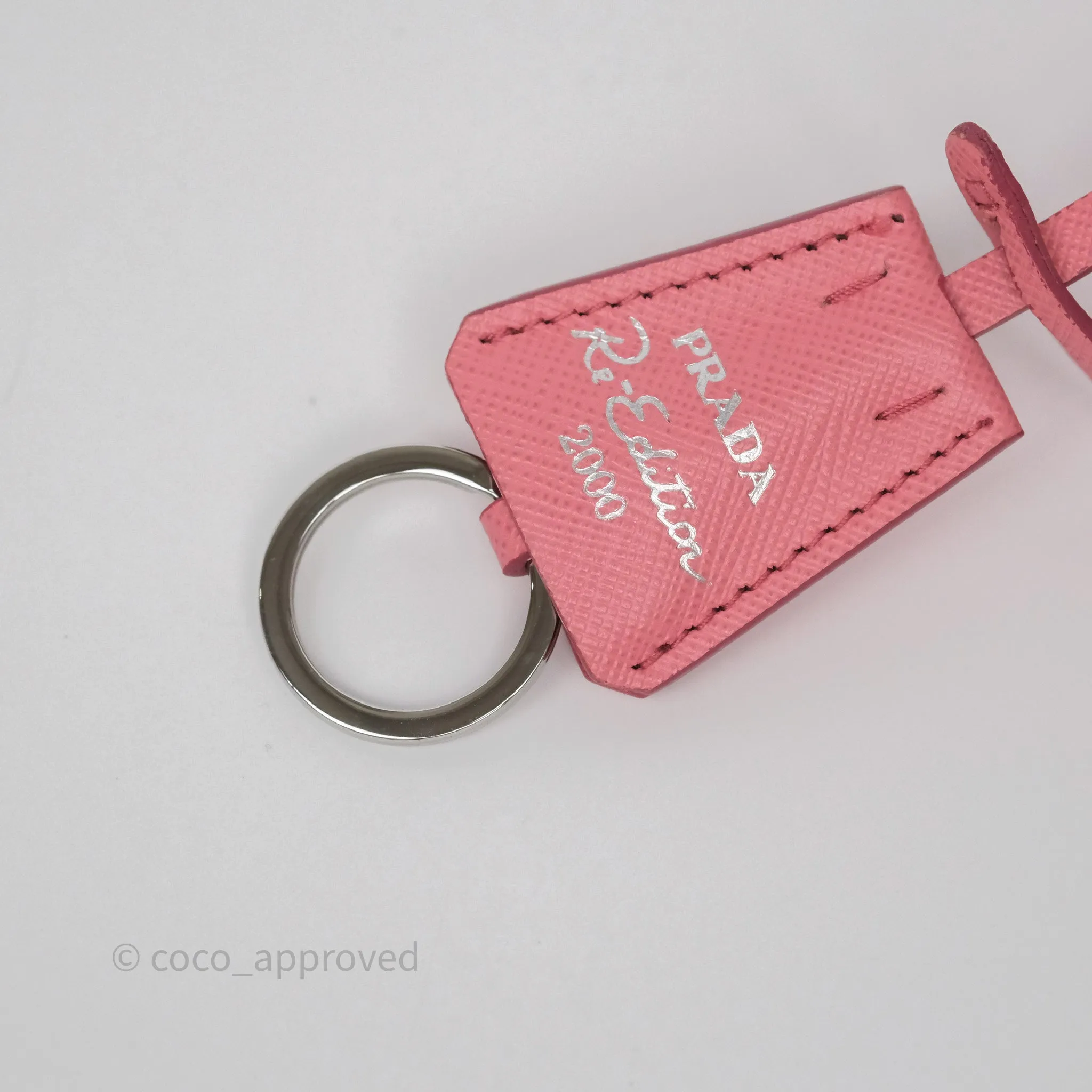 Prada Re-Edition 2005 Nylon Mini Bag Pink Silver Hardware