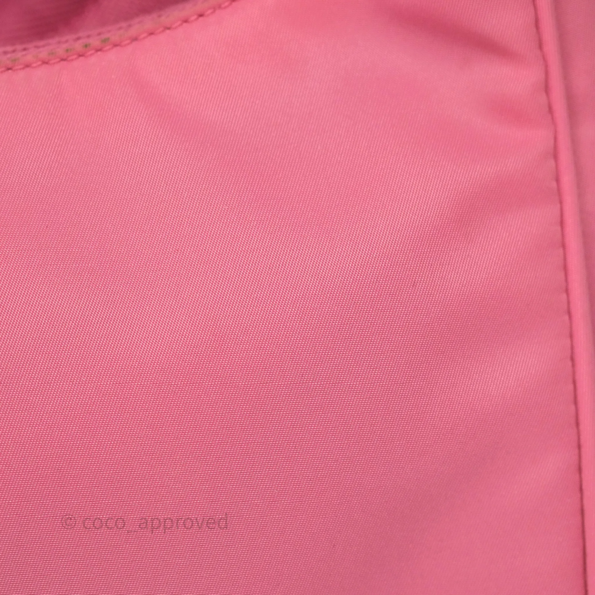 Prada Re-Edition 2005 Nylon Mini Bag Pink Silver Hardware