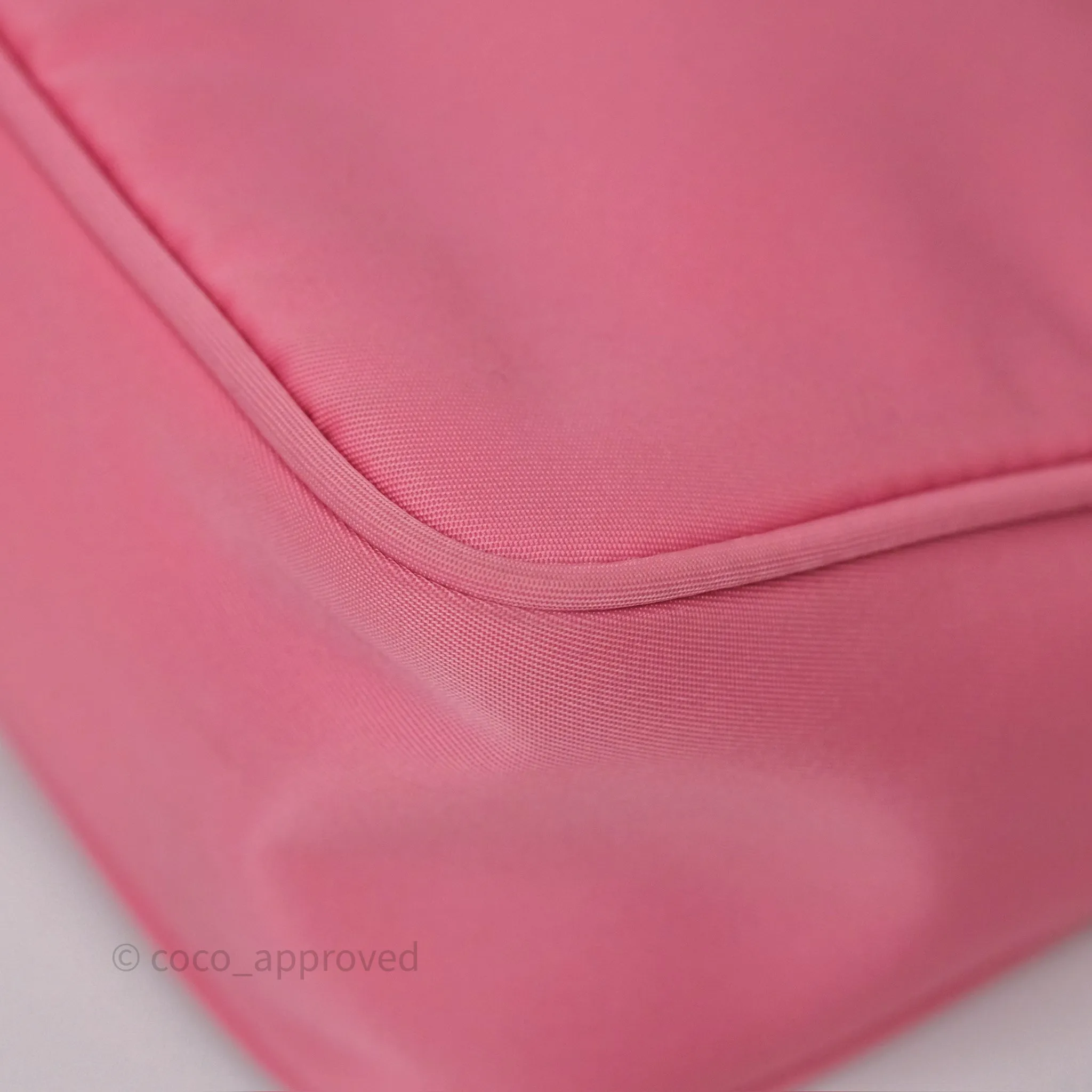 Prada Re-Edition 2005 Nylon Mini Bag Pink Silver Hardware