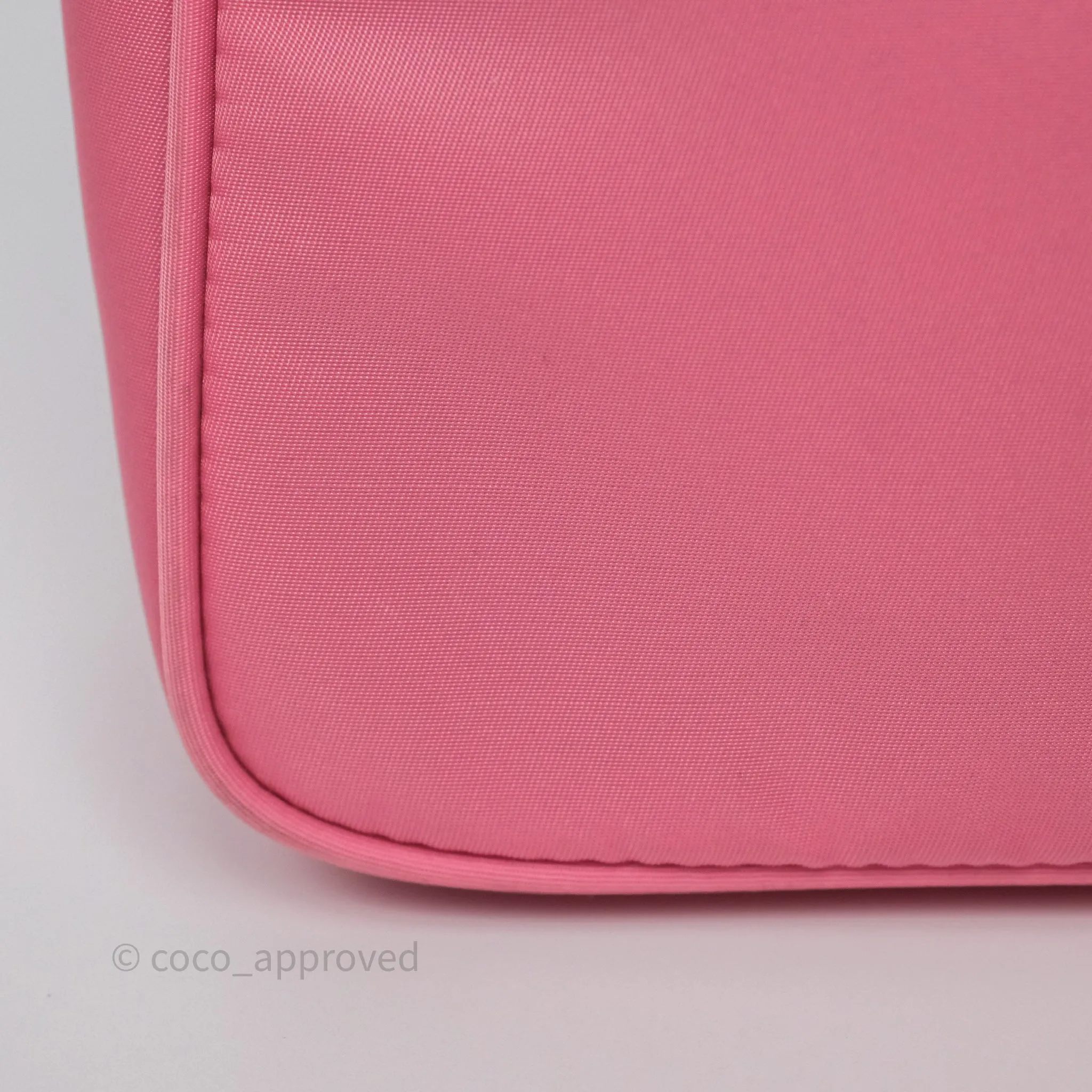 Prada Re-Edition 2005 Nylon Mini Bag Pink Silver Hardware