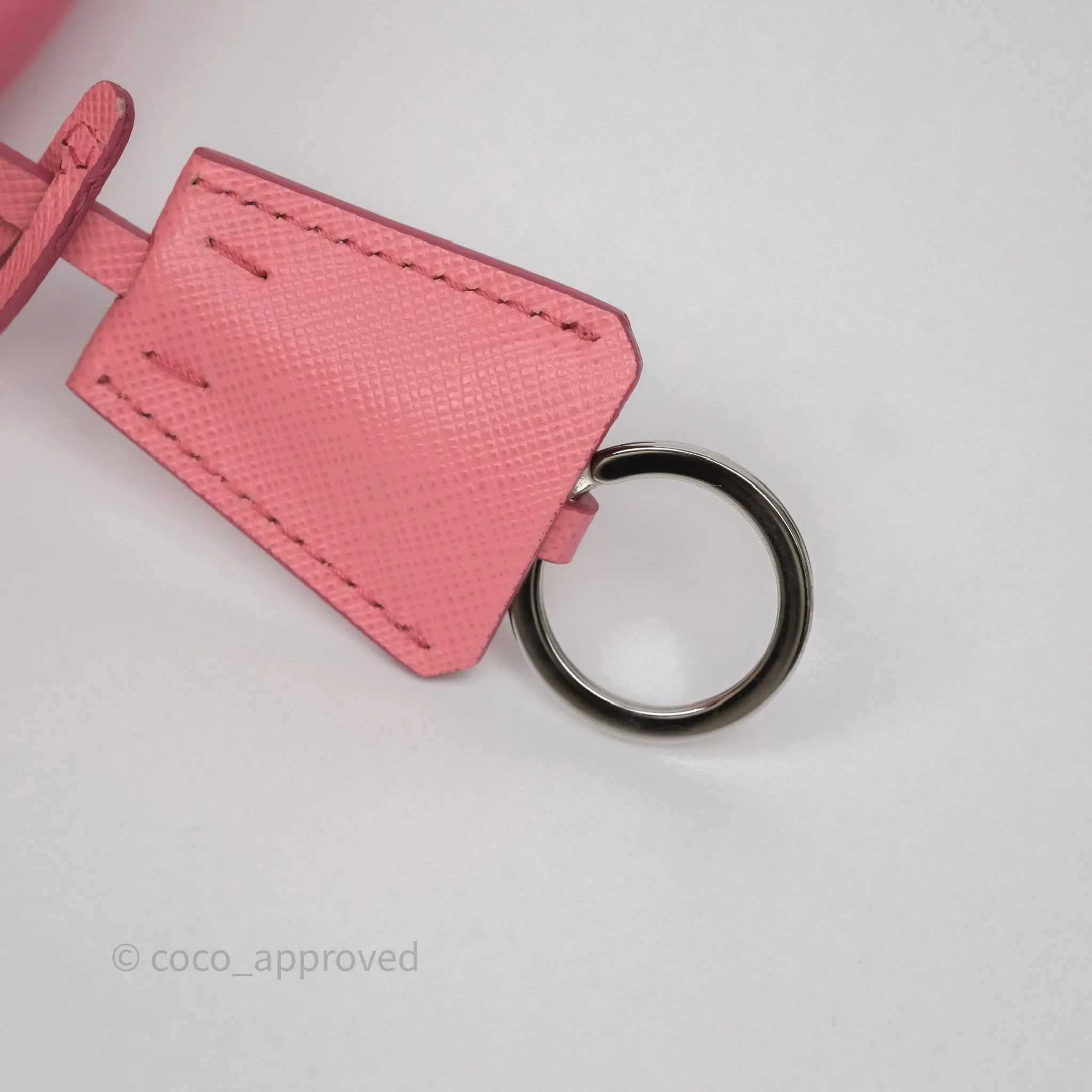 Prada Re-Edition 2005 Nylon Mini Bag Pink Silver Hardware