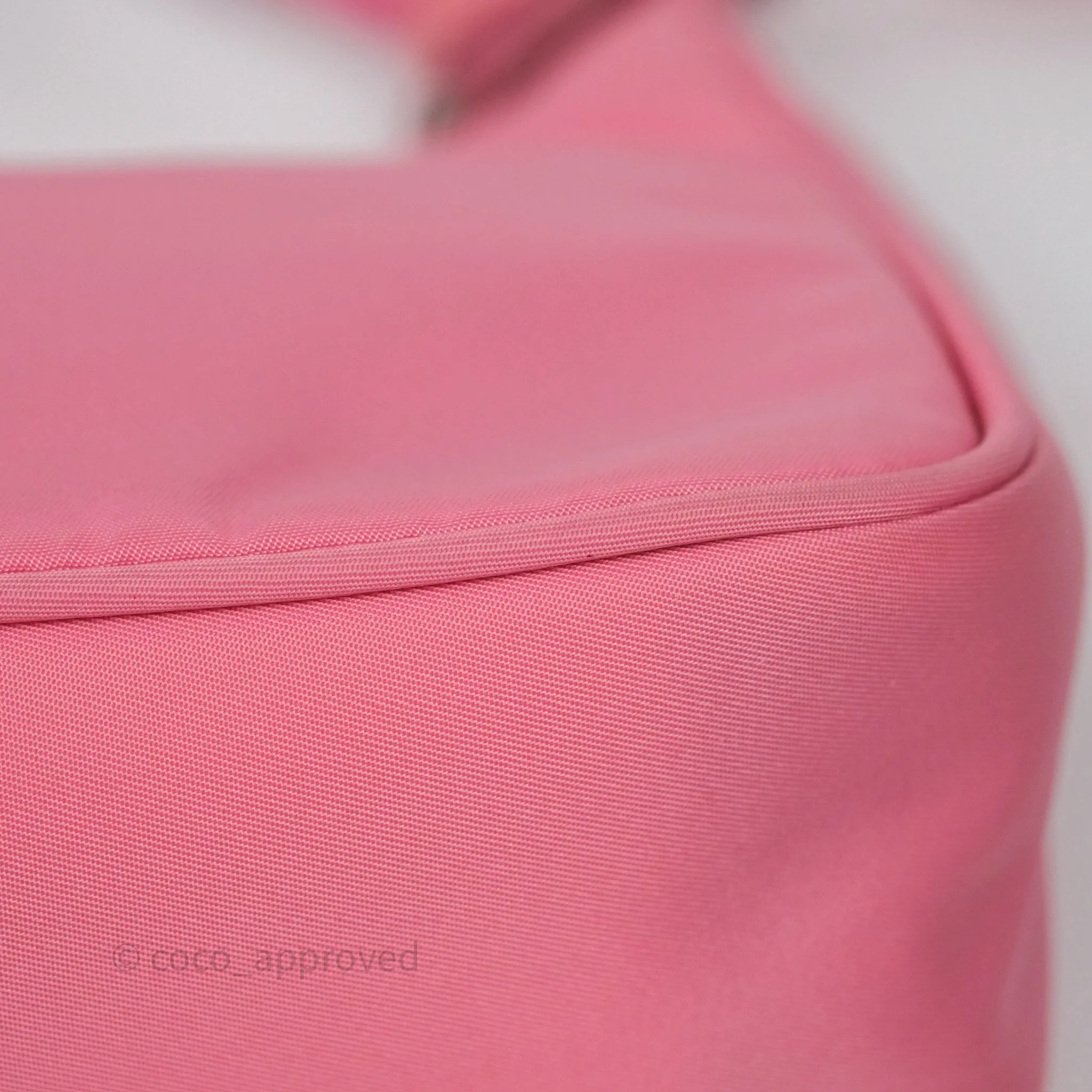Prada Re-Edition 2005 Nylon Mini Bag Pink Silver Hardware