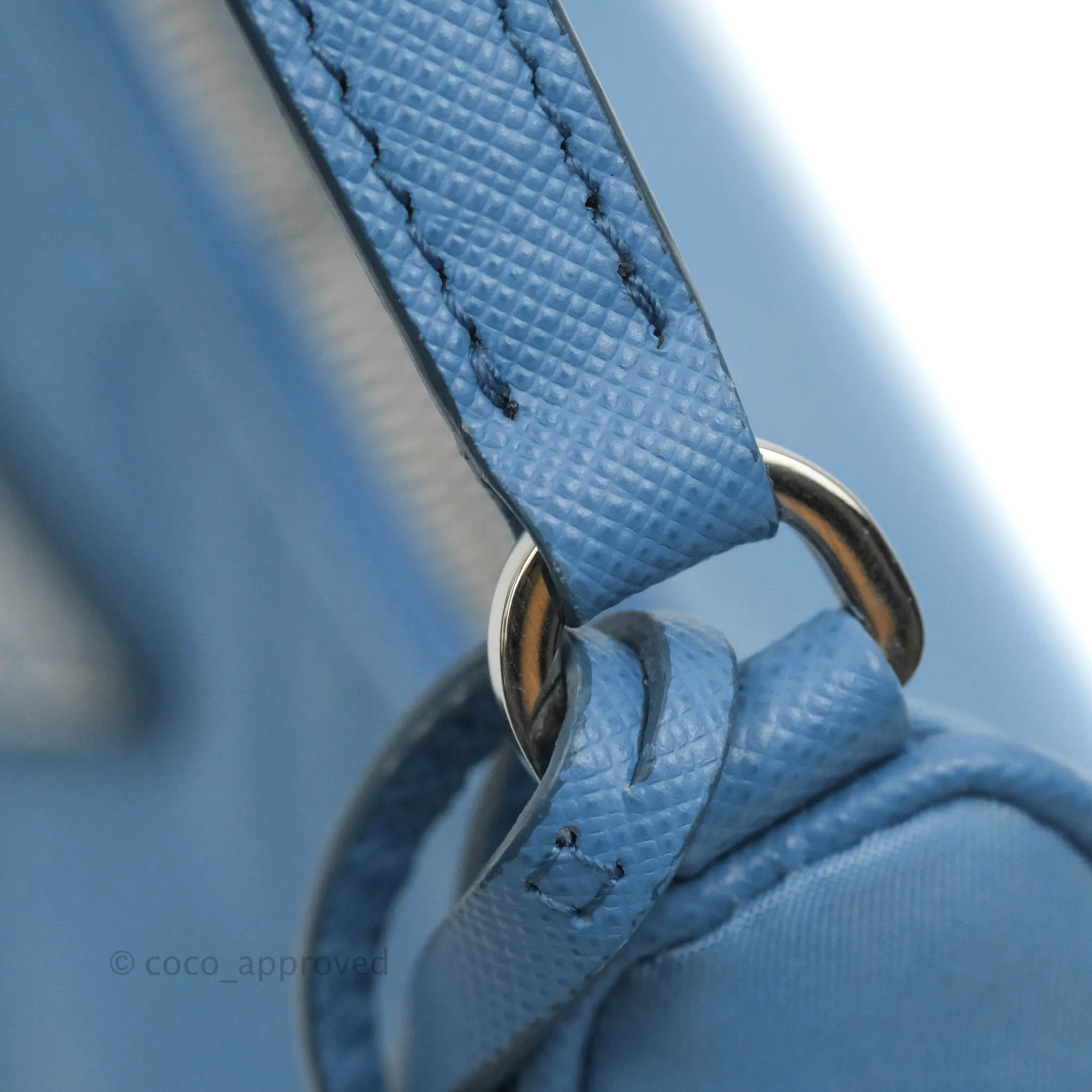 Prada Re-Edition 2005 Re-Nylon Mini Bag Blue Silver Hardware