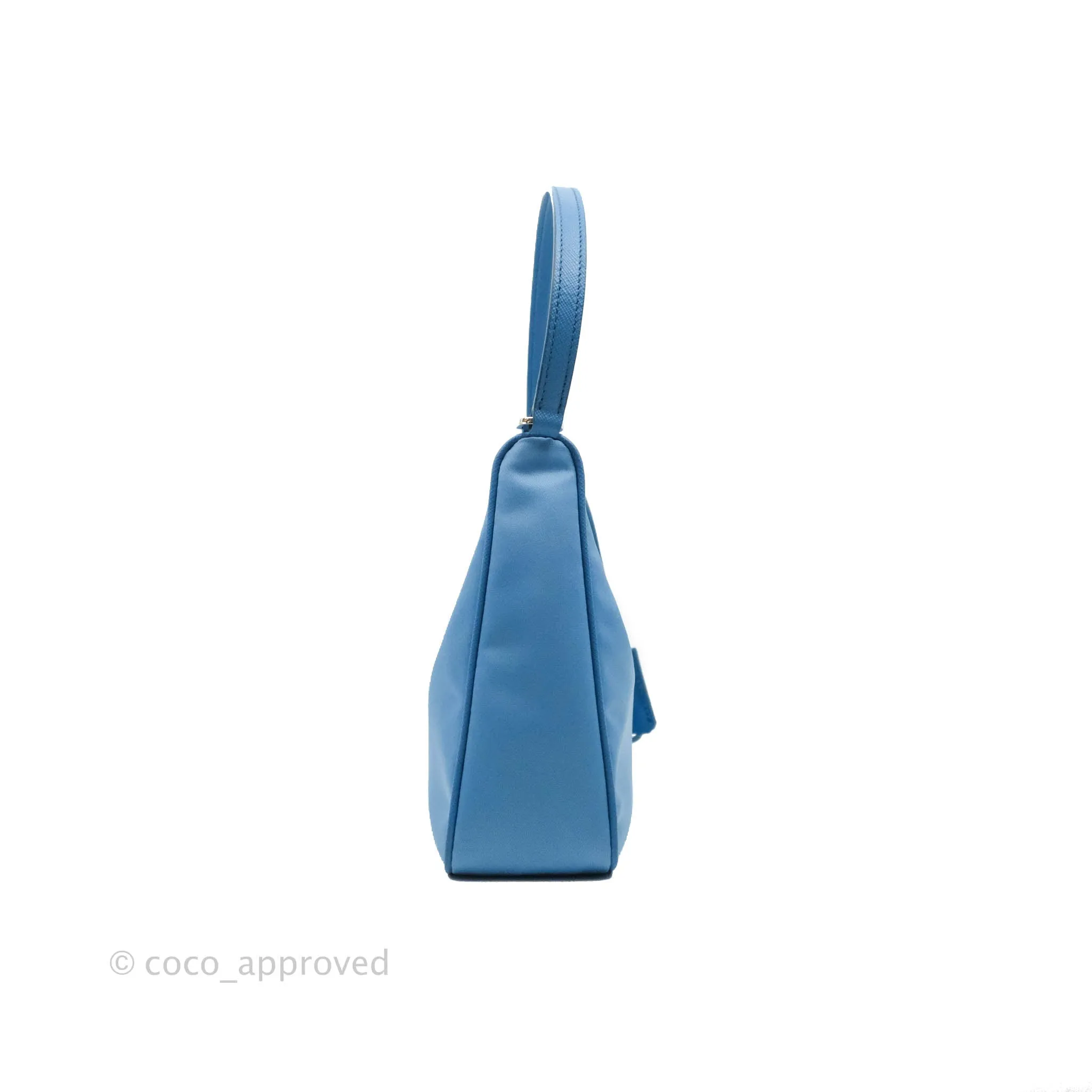 Prada Re-Edition 2005 Re-Nylon Mini Bag Blue Silver Hardware