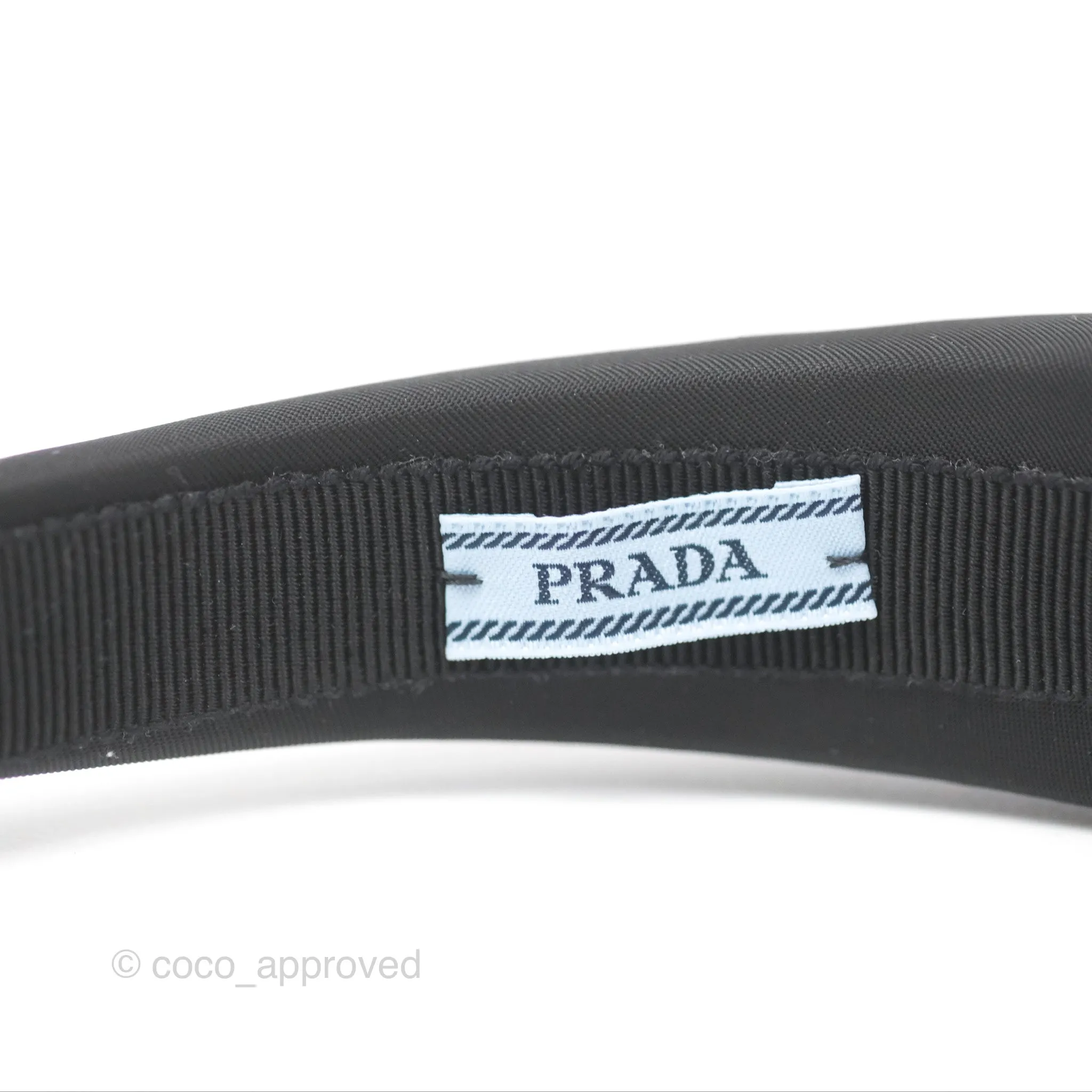 Prada Re-Nylon Headband Black