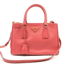 Prada Small Lux Galleria Bag Tamaris Saffiano Gold Hardware