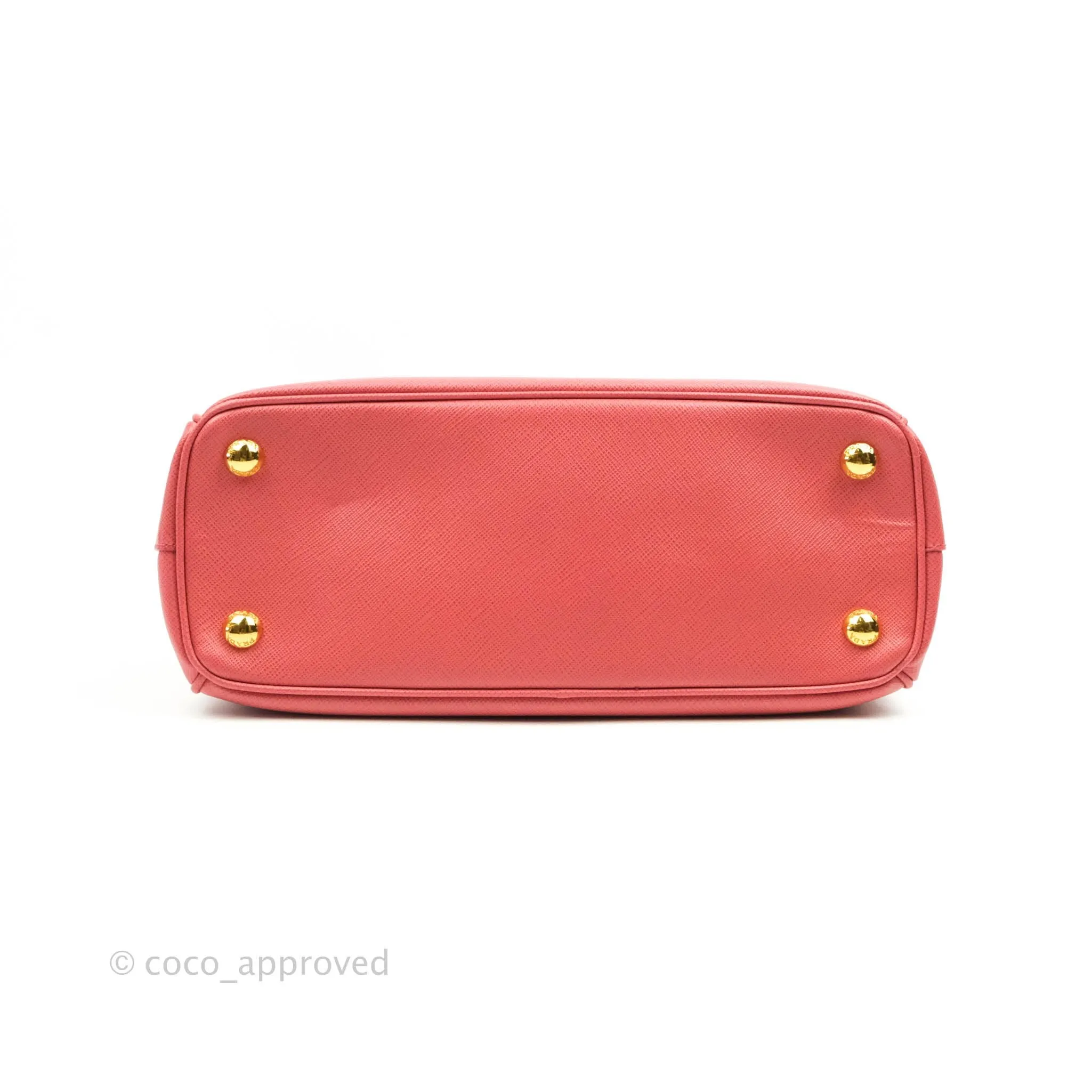 Prada Small Lux Galleria Bag Tamaris Saffiano Gold Hardware