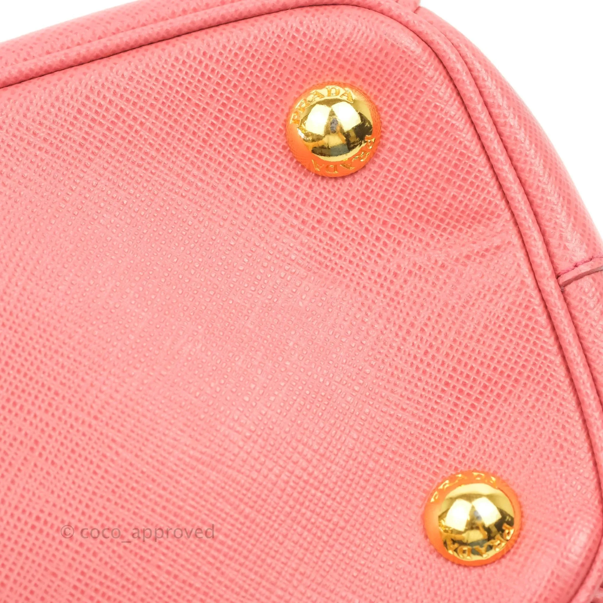 Prada Small Lux Galleria Bag Tamaris Saffiano Gold Hardware
