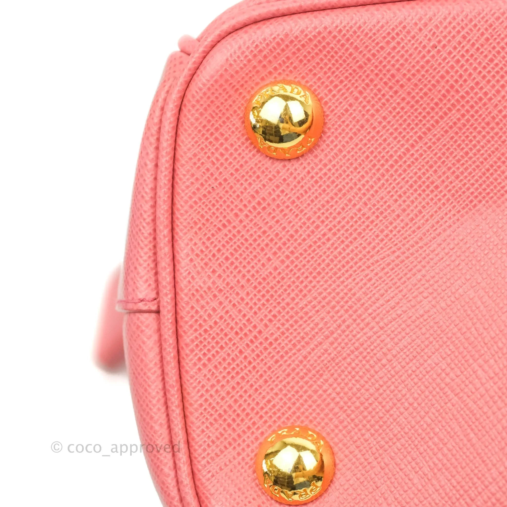 Prada Small Lux Galleria Bag Tamaris Saffiano Gold Hardware