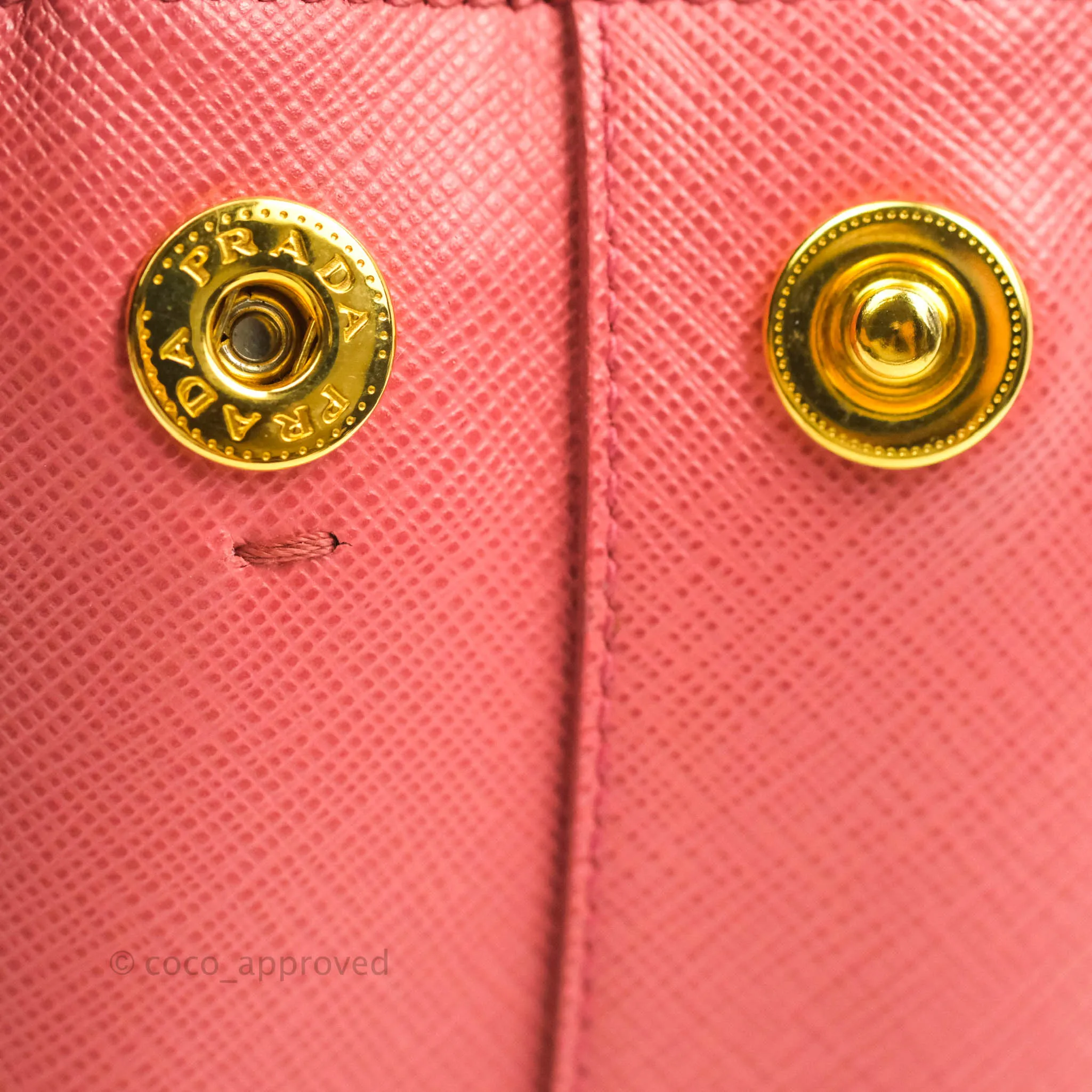 Prada Small Lux Galleria Bag Tamaris Saffiano Gold Hardware