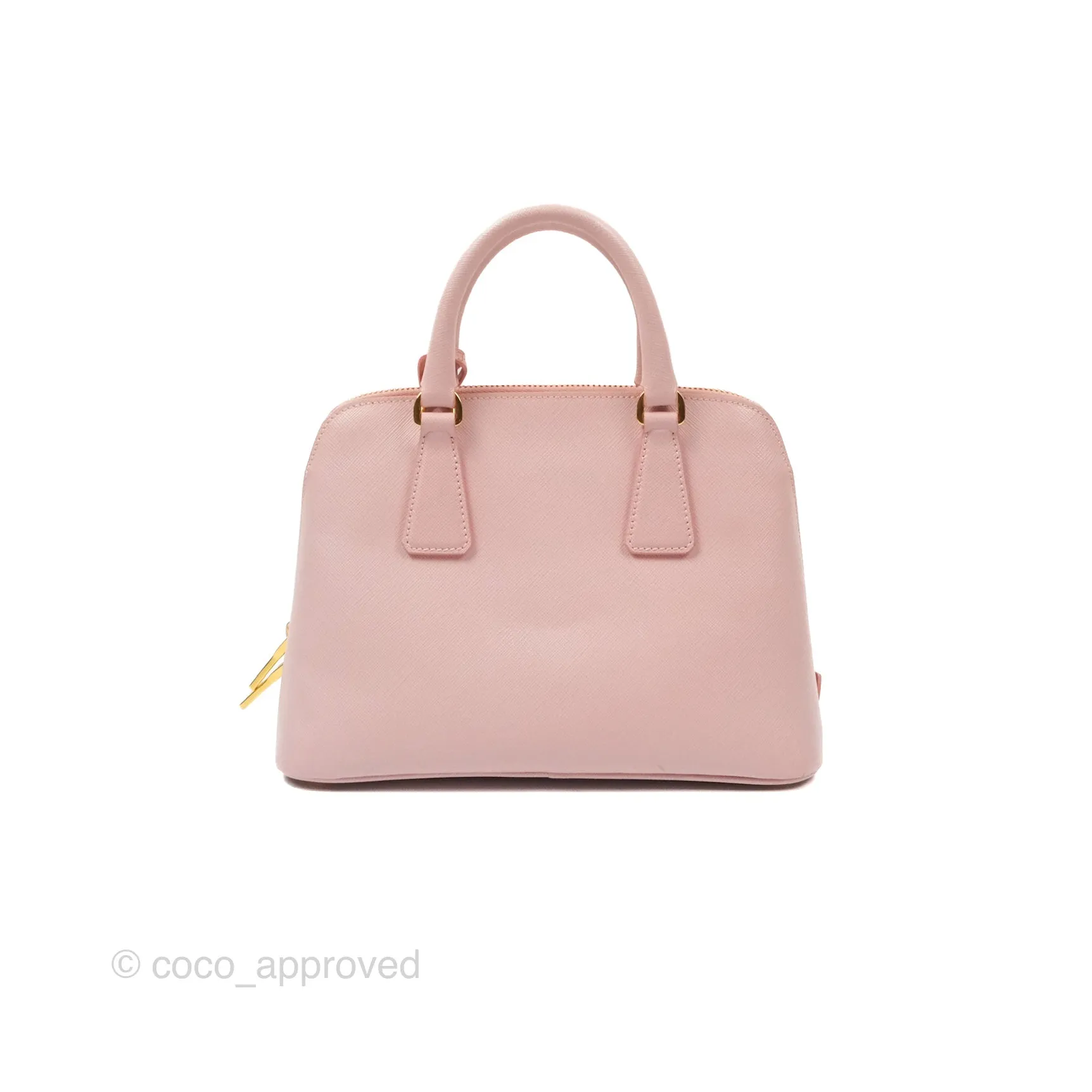 Prada Small Promenade Bag Saffiano Lux Light Pink