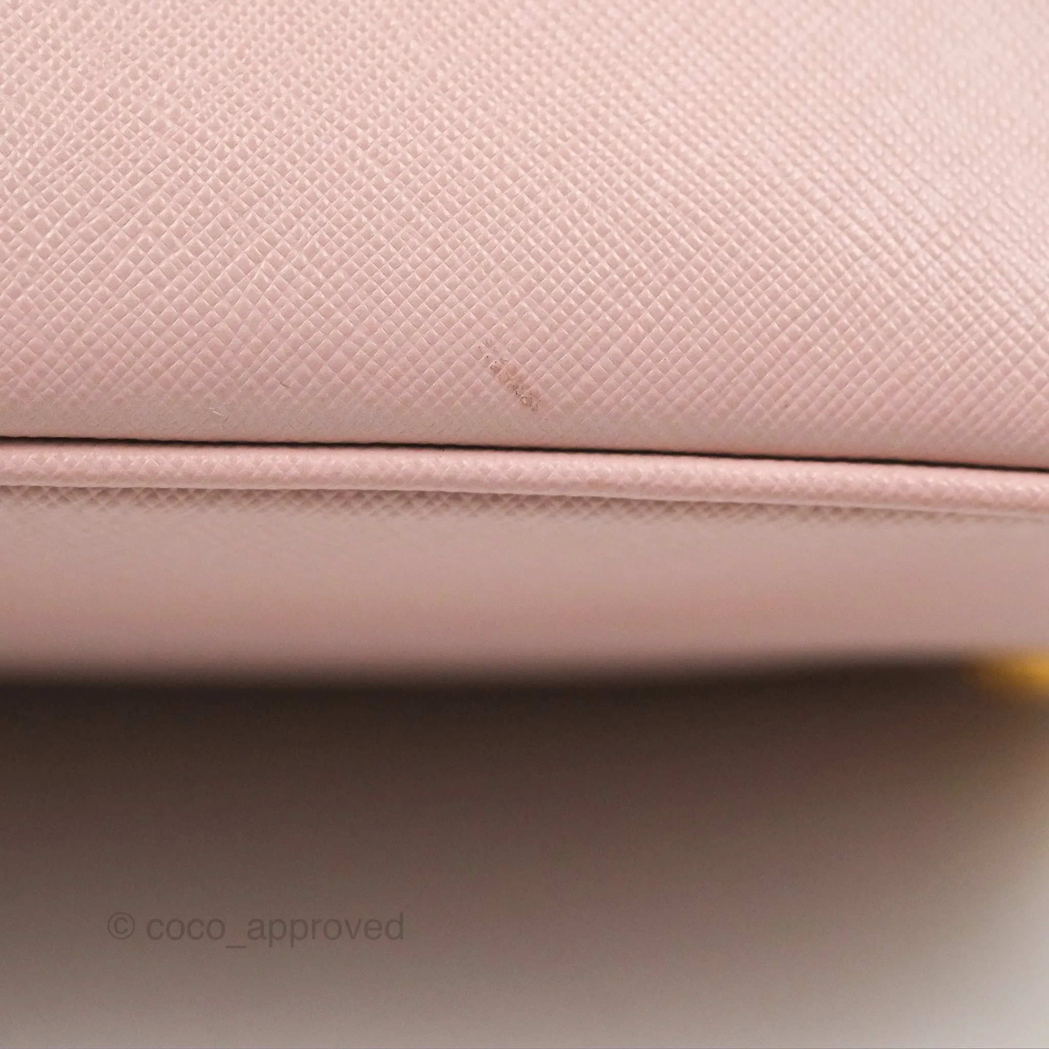 Prada Small Promenade Bag Saffiano Lux Light Pink